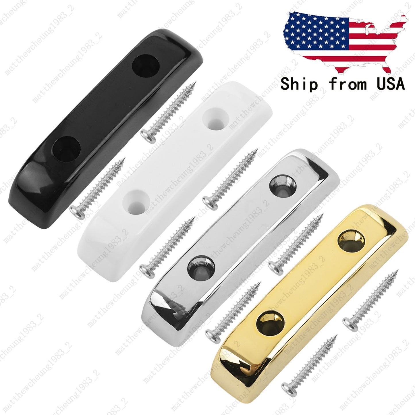 Bass Thumb Rest Plastic Bass Finger Rest Thumbrest with Screws for P Bass J Bass