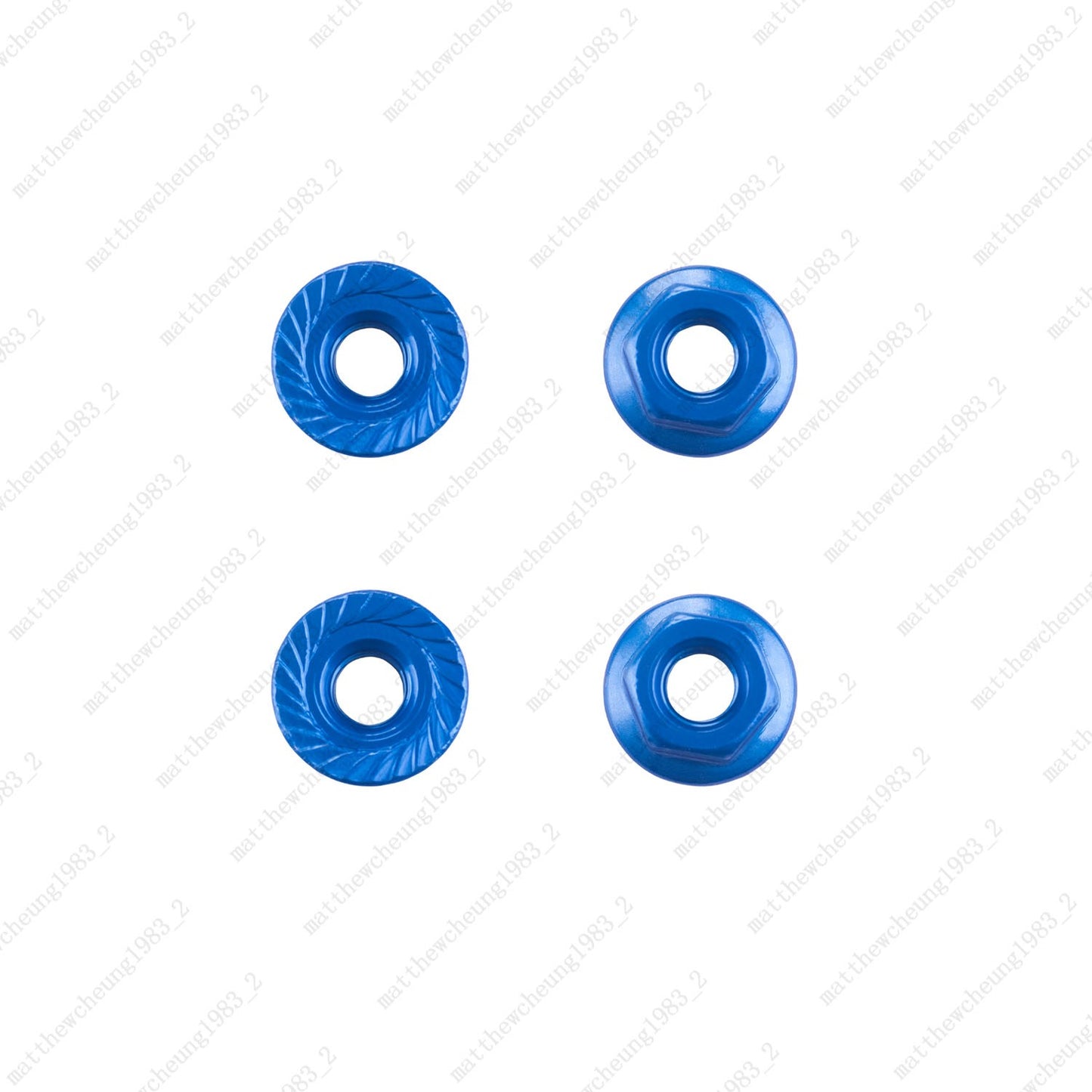 4pcs 8-Color M4 Flange Nuts - 1:10 RC Car Premium Upgrade Replacement