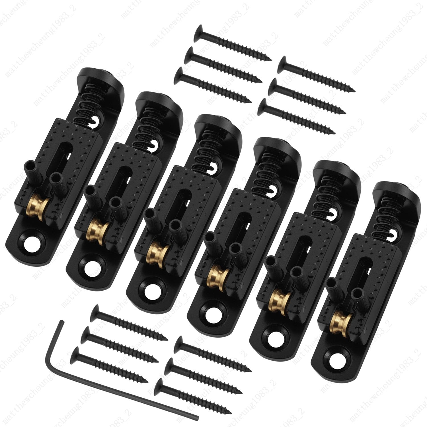 10.5mm Individual Single Roller Bridge Saddles for Guitar Cigar Box/Banjo-5Color
