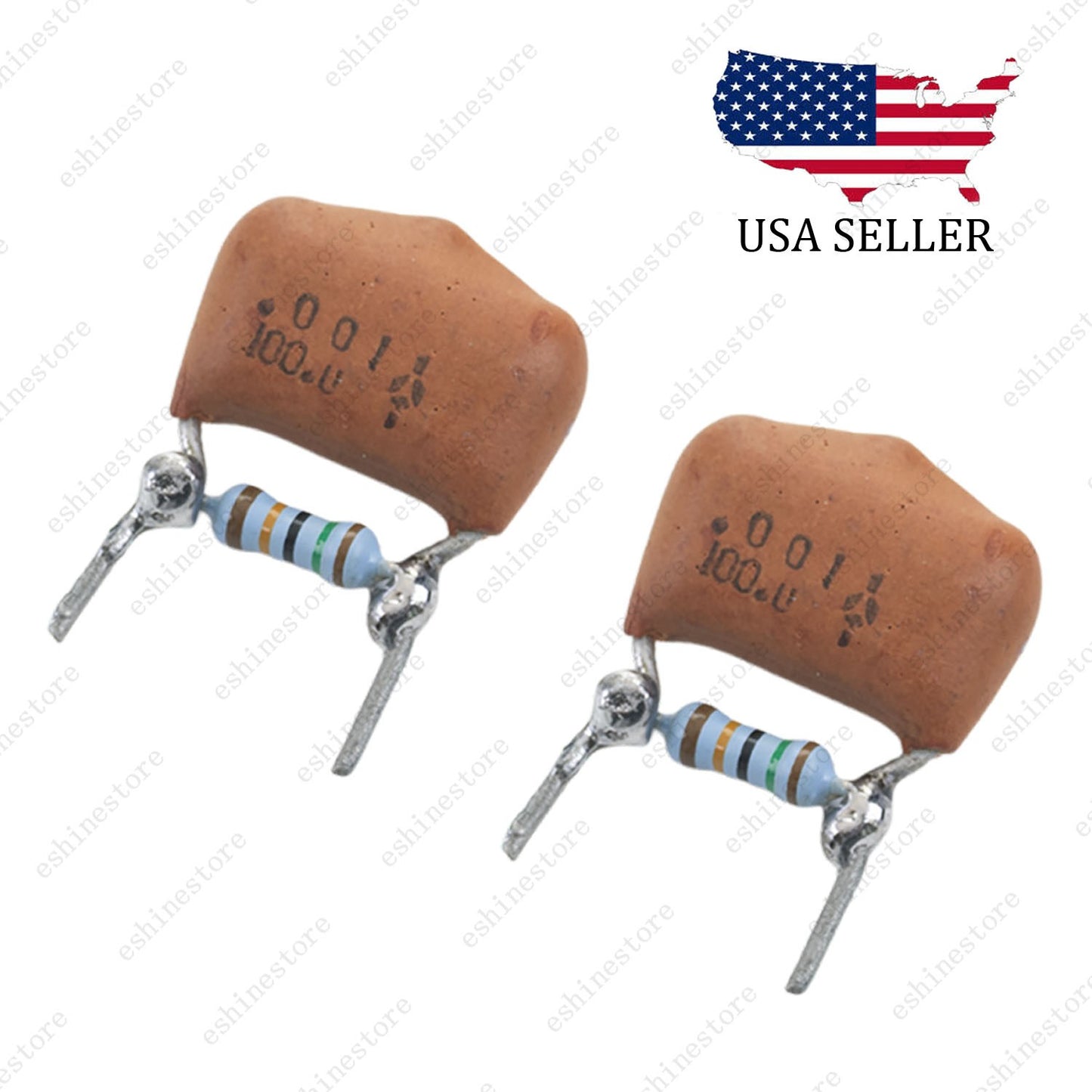 2pcs Treble Volume Bleed Circuit Kit .001uf Vintage Capacitor with 150k Resistor