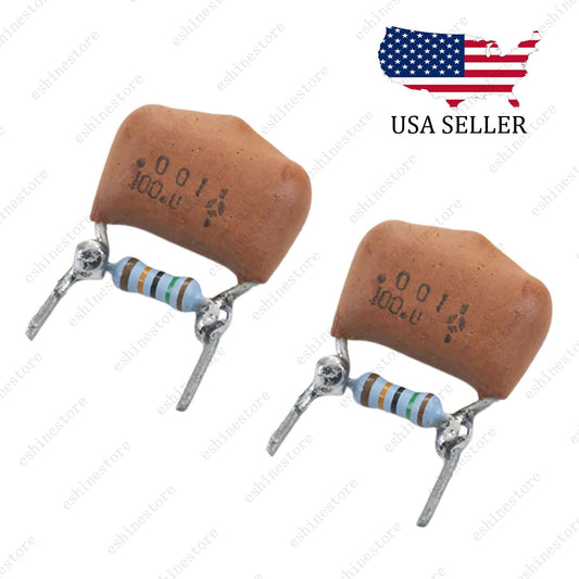 2pcs Treble Volume Bleed Circuit Kit .001uf Vintage Capacitor with 150k Resistor