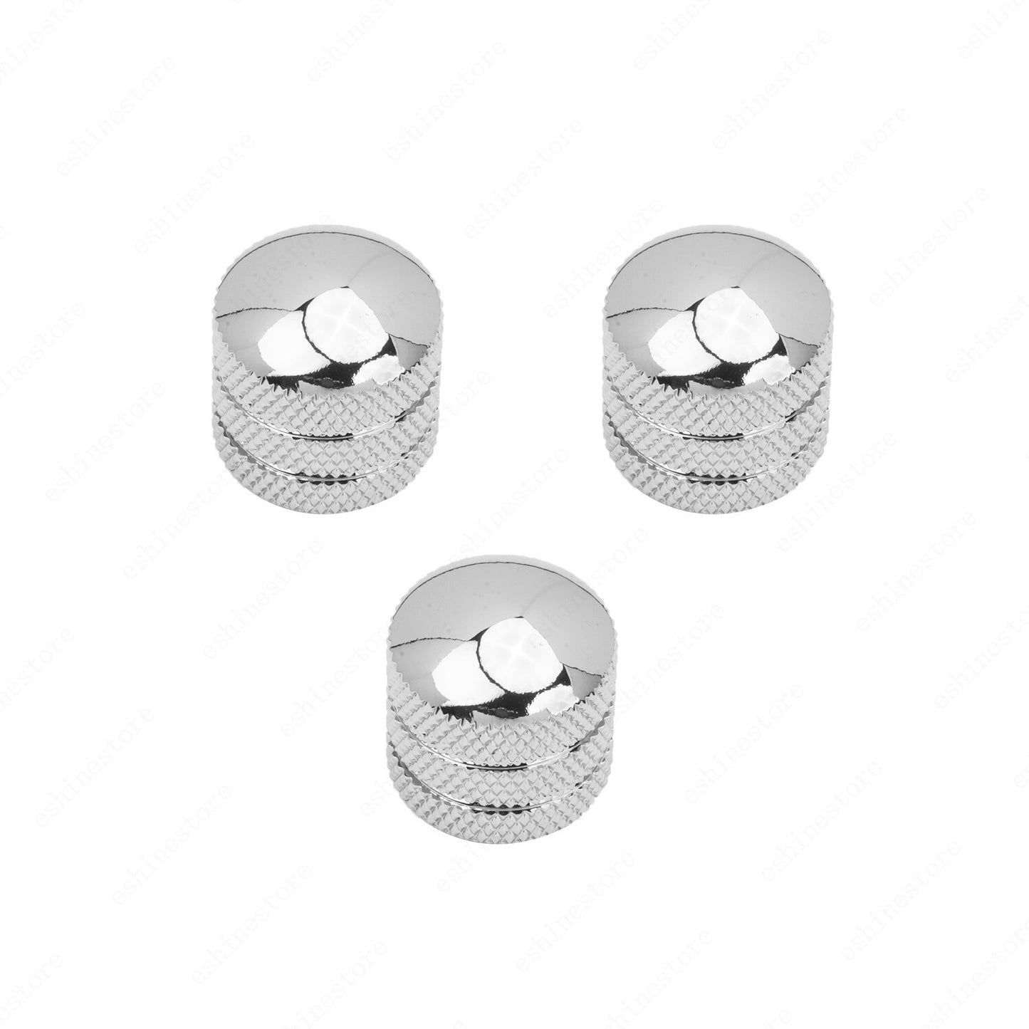 1-4 Pcs Dome Metal Guitar 6mm Shaft Volume Tone Knobs For Fender SQ Tele Strat