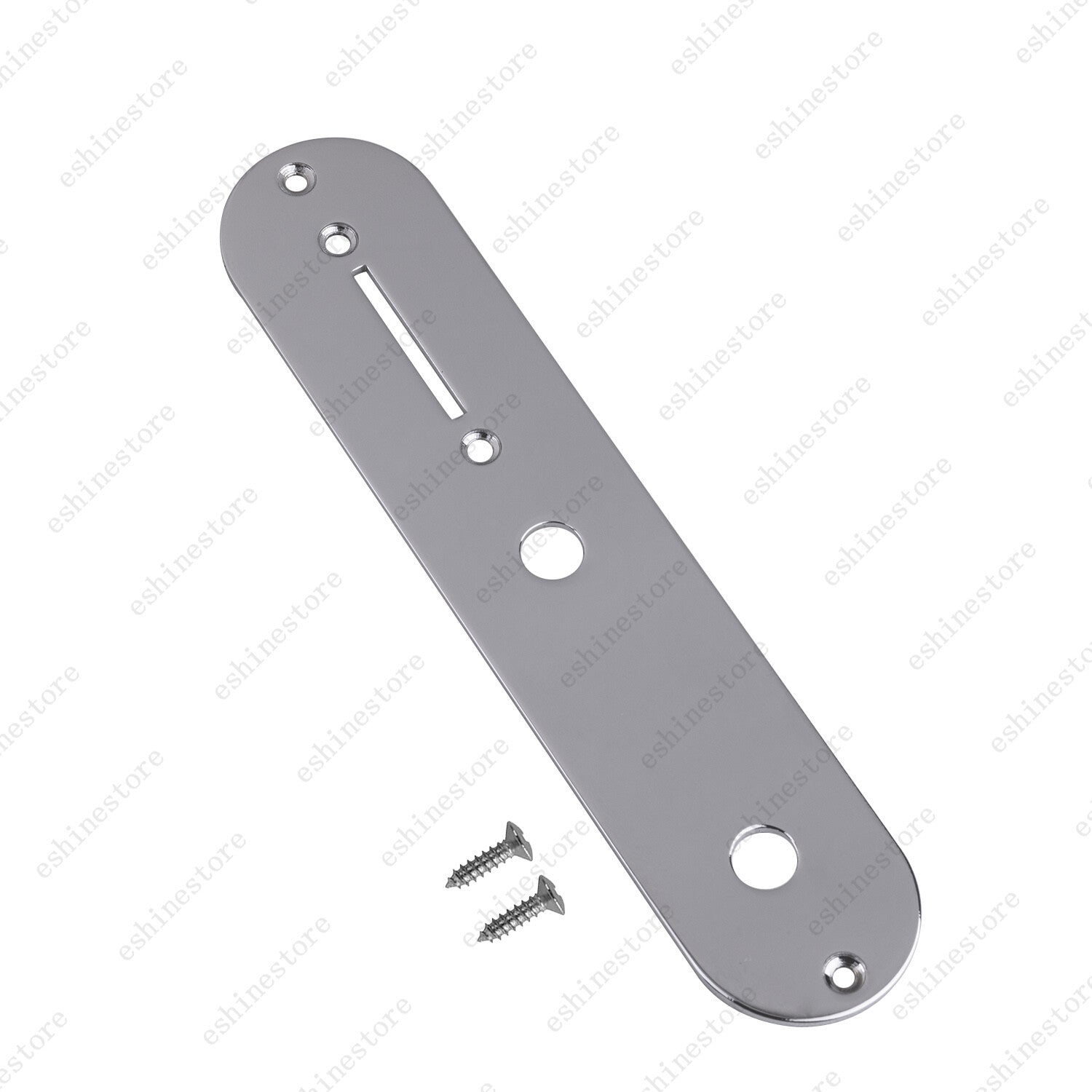1 Piece Metal Electric Guitar Control Plate 9MM for Telecater Black &Chrome