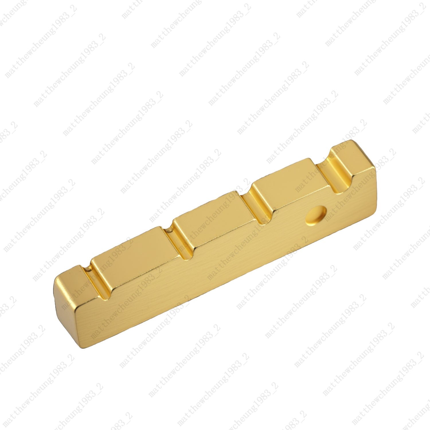4 String Pre-slotted 42.3x8x8.9MM Brass NUT For Guitar Bass FLAT Bottom 3Colors