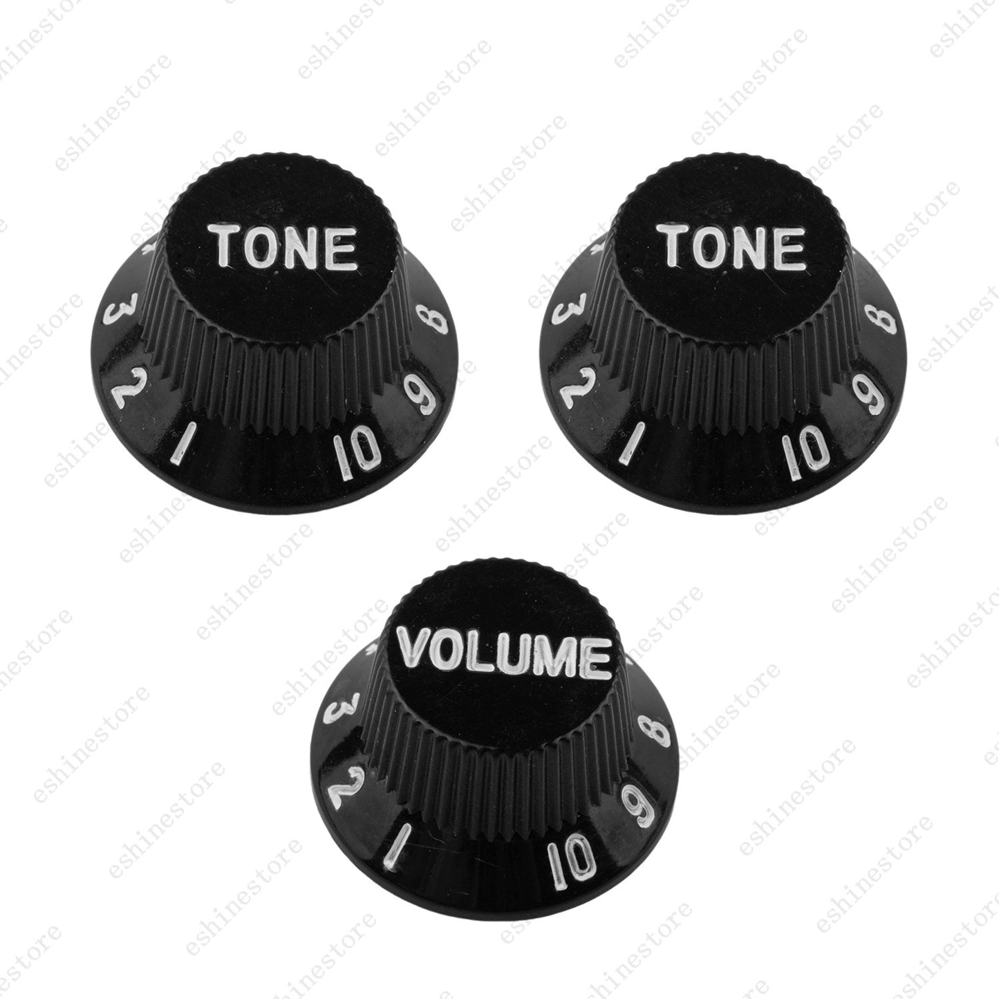 2T1V Guitar Knobs Volume Tone Knob Left Hand 18-Splines for Stratocaster 5 Color