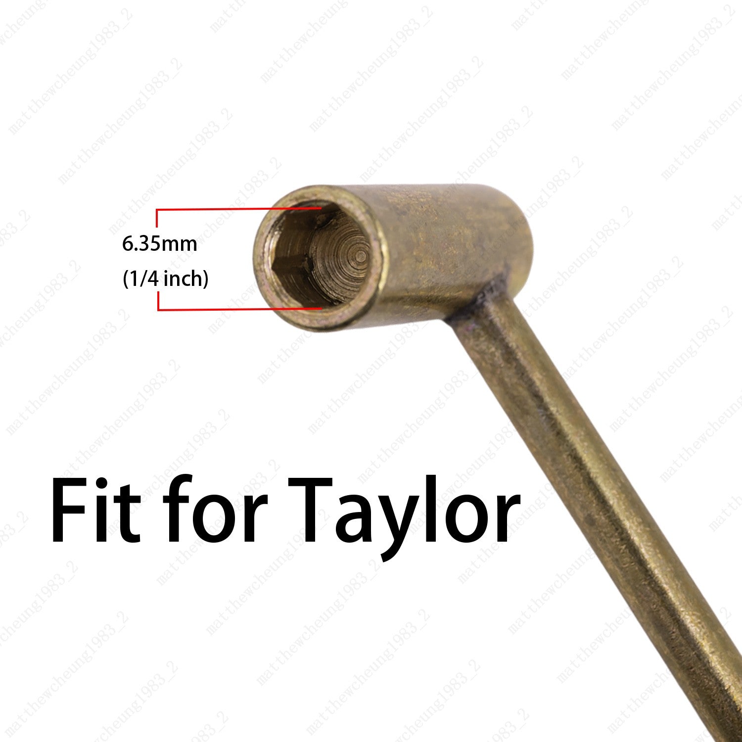 Hex Acoustic Guitar Wrench 6.35mm(1/4") Long Truss Rod Adjust for Taylor Guitar