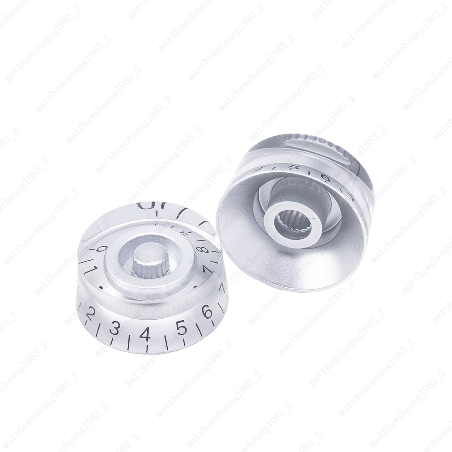 4 Pcs Silver LP Guitar Control Knobs Speed Dial Knobs for SG Les Paul Guitar