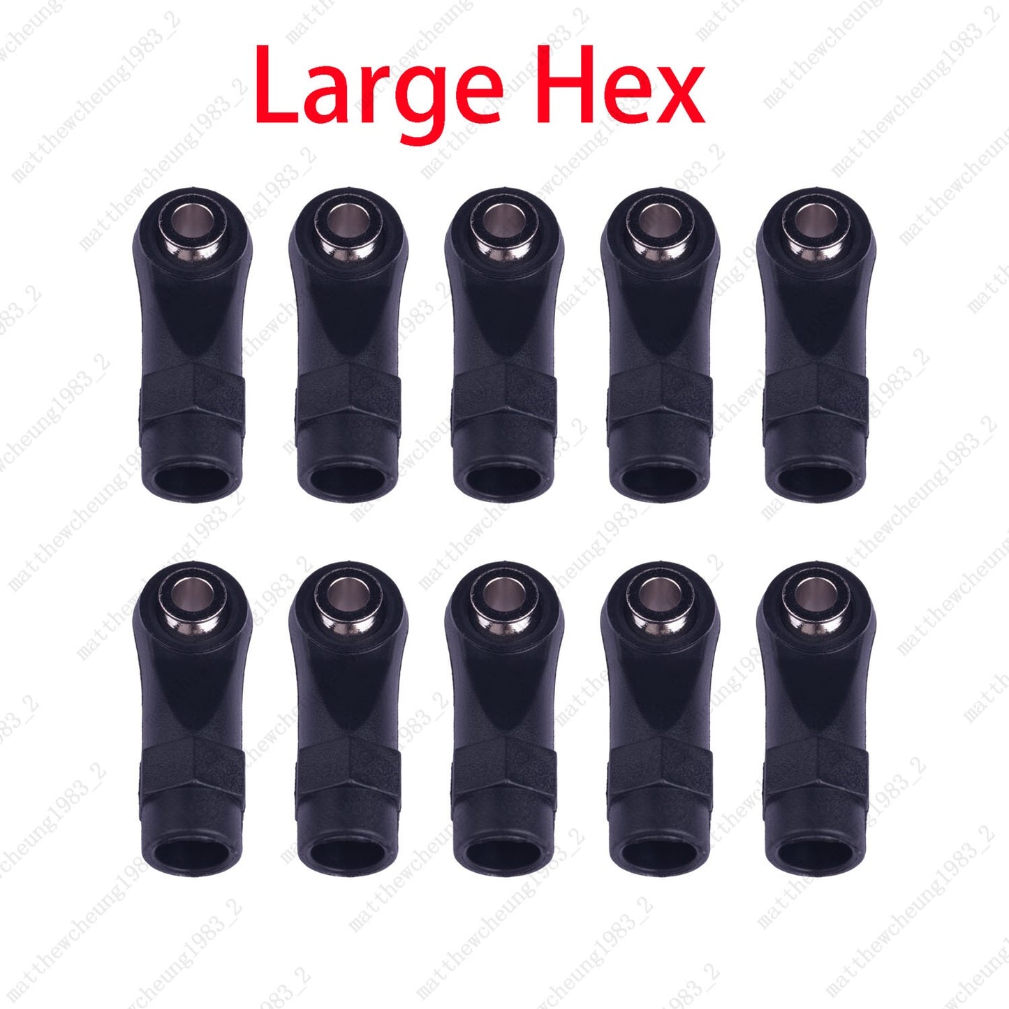 10PCS 1/10 M4 CW/CCW Precision Nylon Tie Rod Ball Head for RC - 4 Types Options