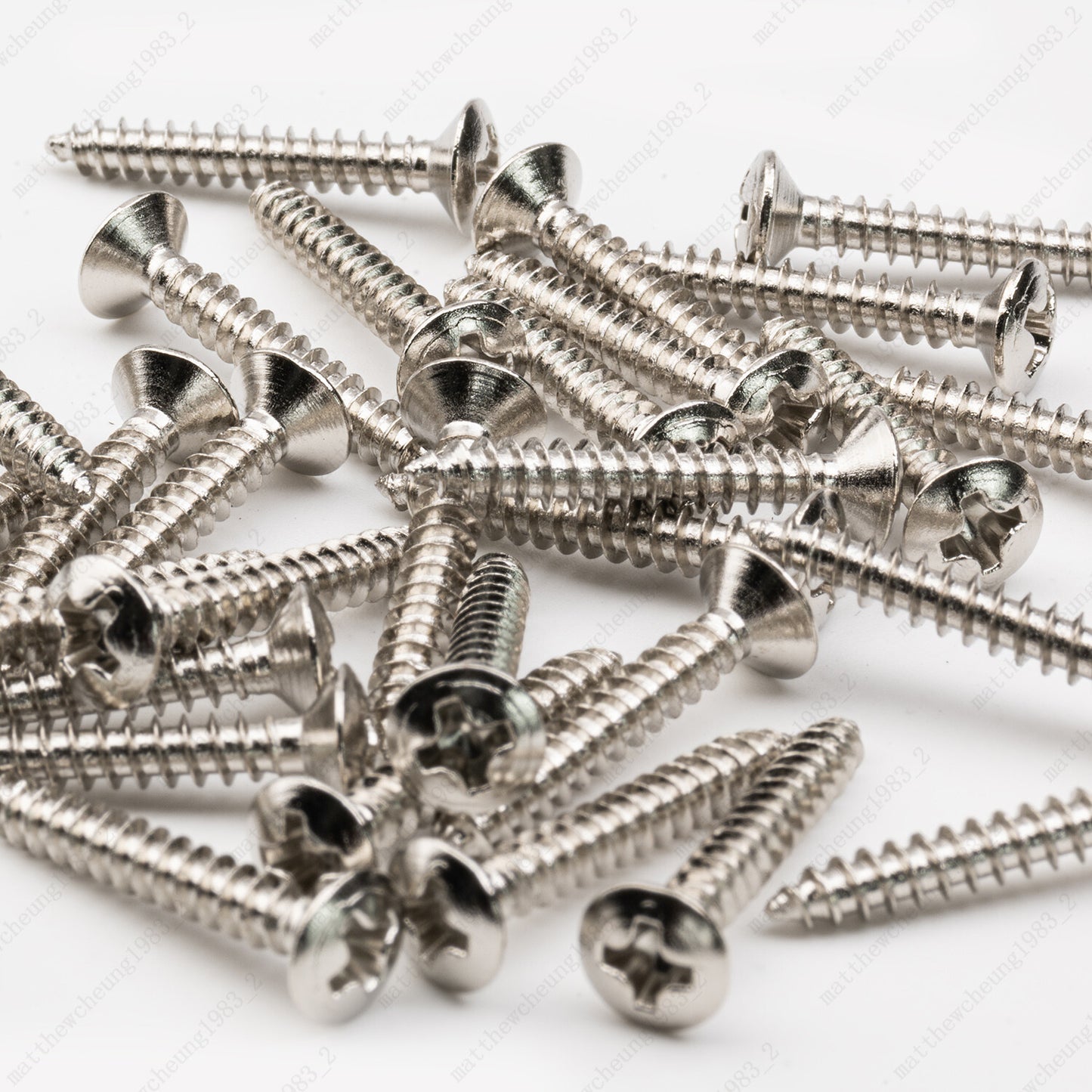10 Pcs Humbucker Pickup Ring Frame Mounting Screws 3*20mm For LP SG Chrome