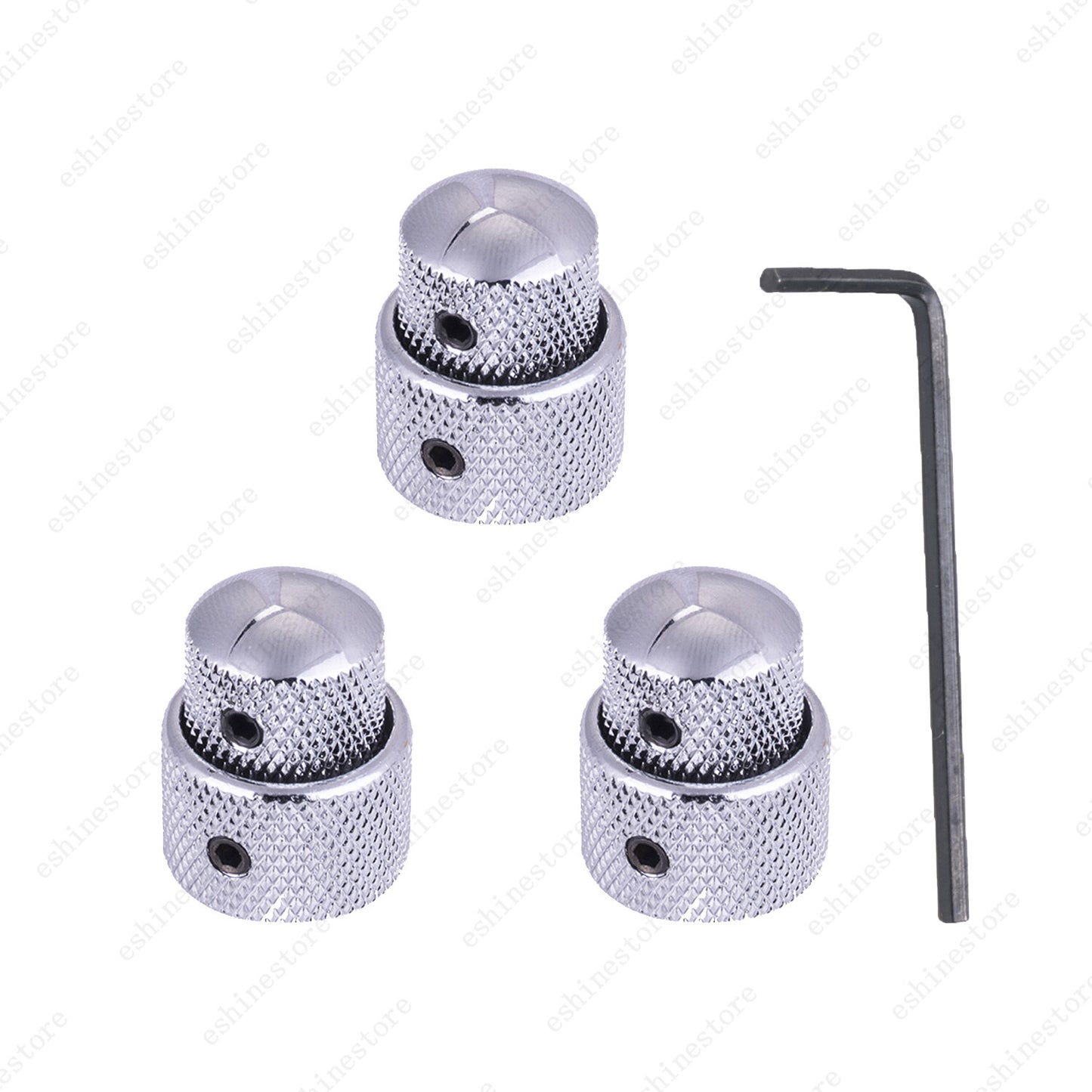 1-4 Pcs Metal Dual Concentric Stacked Control Guitar Bass Dual Knobs 3 Colors