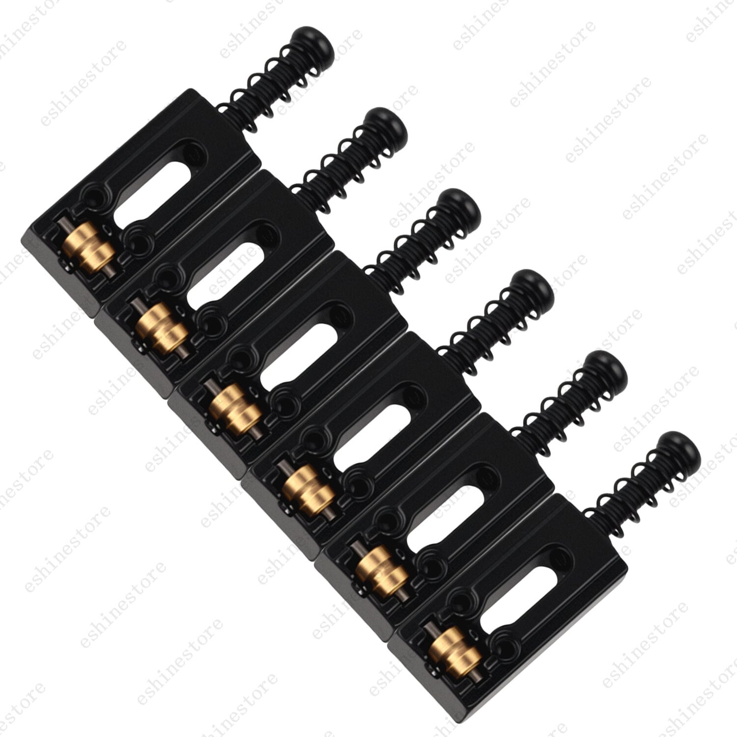 Electric Guitar Brass Roller Bridge Saddles for Stratocaster Tele Guitar 3Colors