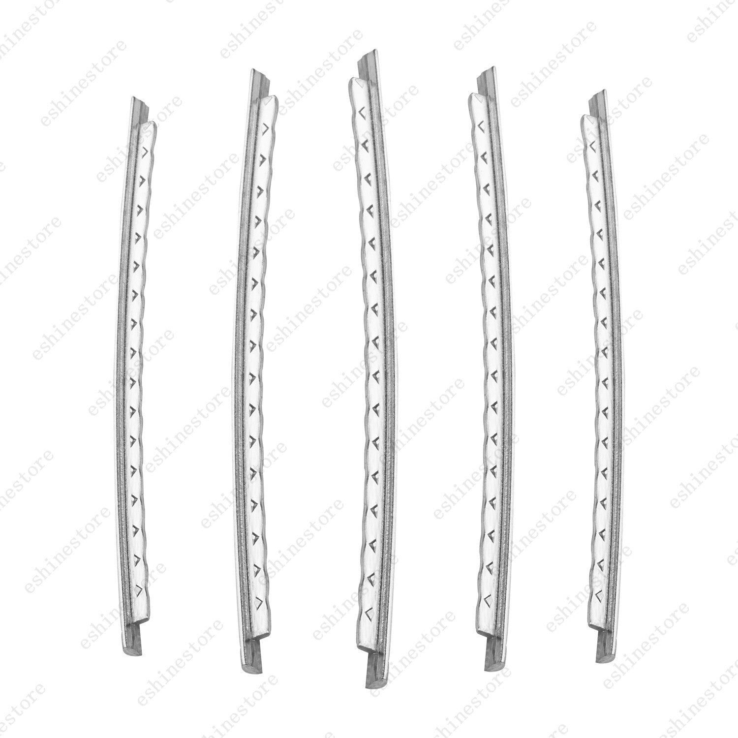 24Pcs Electric Guitar/Bass Pre-Cut Fret Wire Set 2.4/2.7/2.9mm Cupronickel
