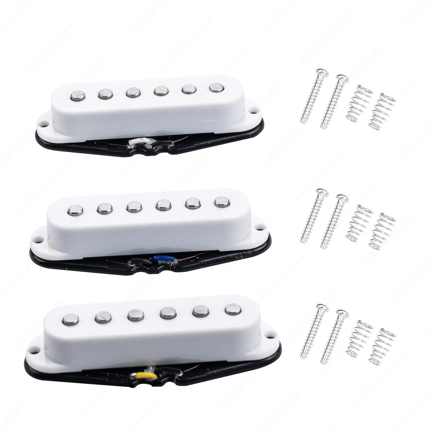 Single Coil SSS Alnico V Magnet Pickup Guitar Neck Middle Bridge for Strat