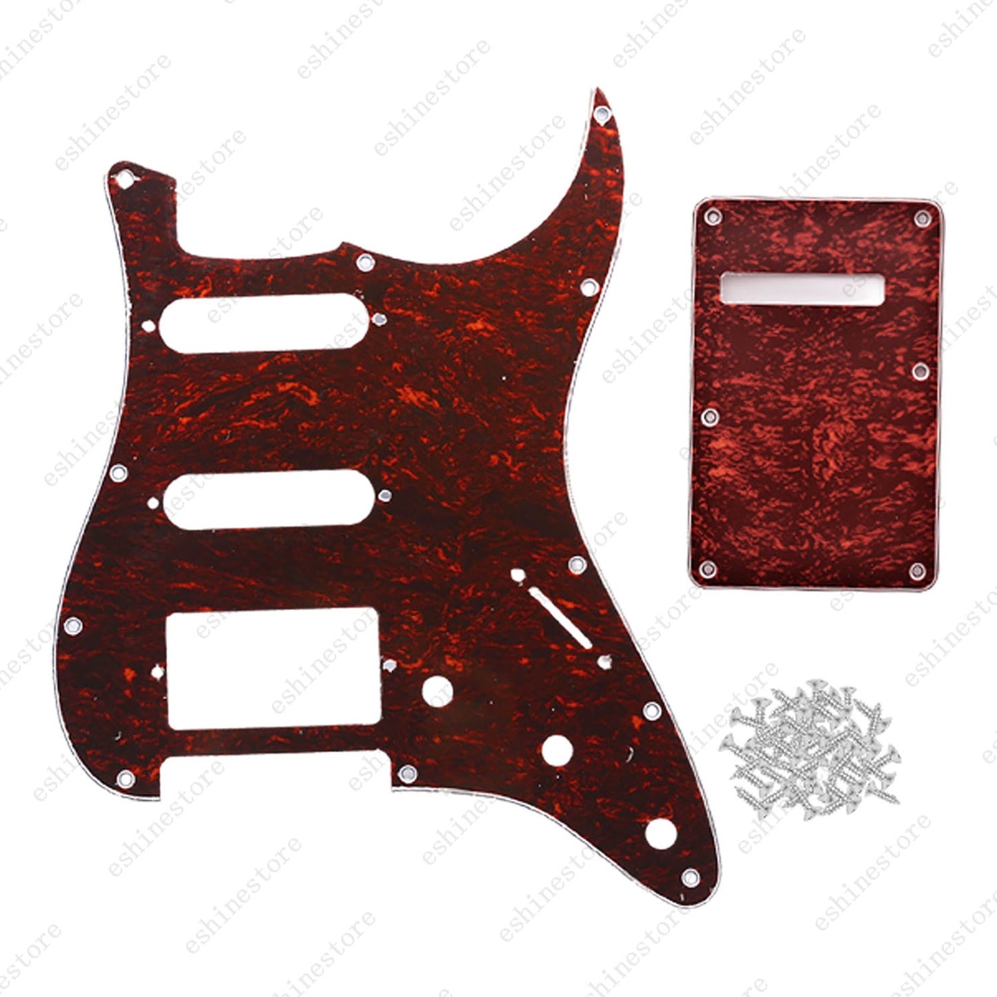 11 Hole SSH 3 Ply Guitar Pickguard & Back Plate Multi Colors For Stratocaster