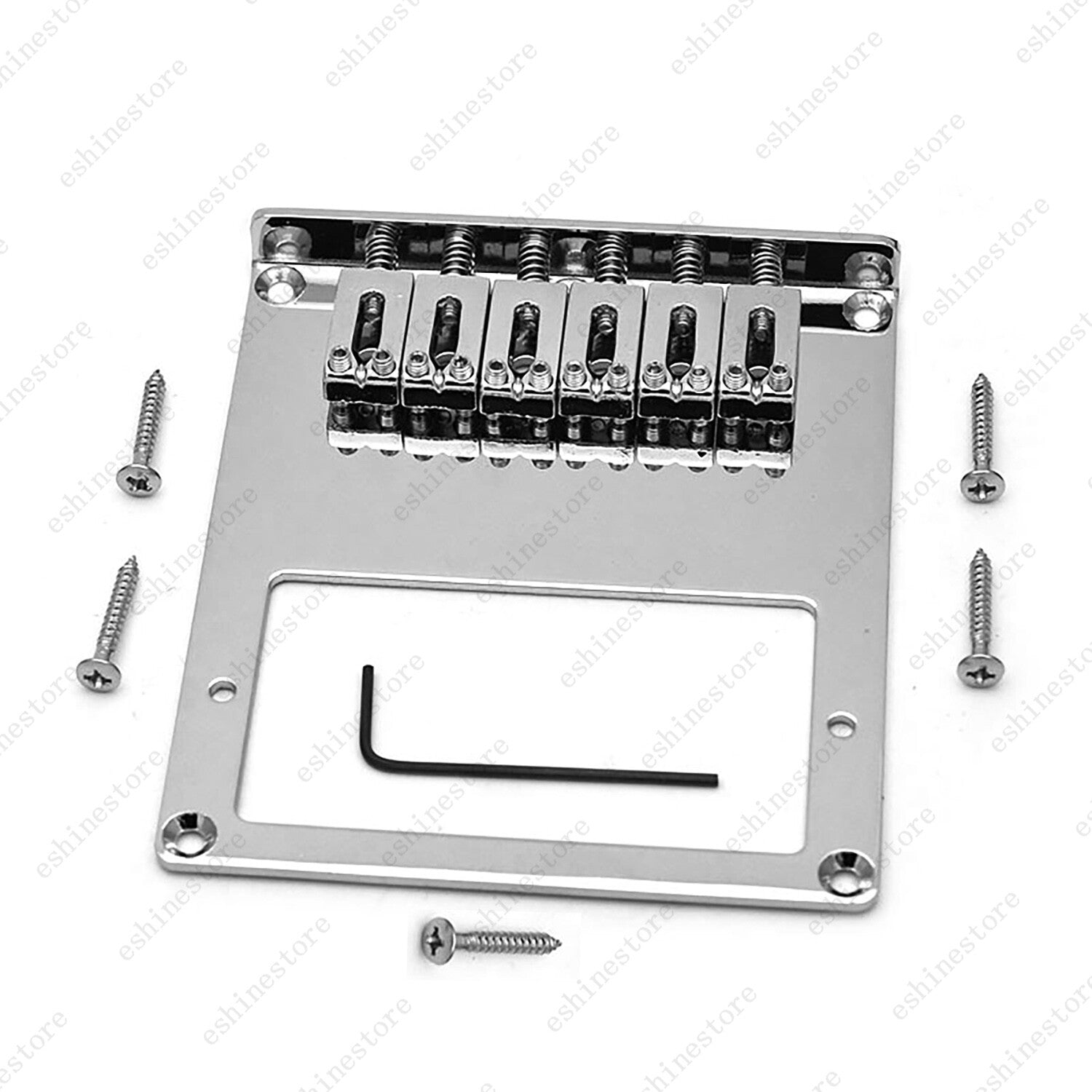 Tele Bridge Tele Humbucker Guitar Bridge for Telecaster Guitar Chrome Black