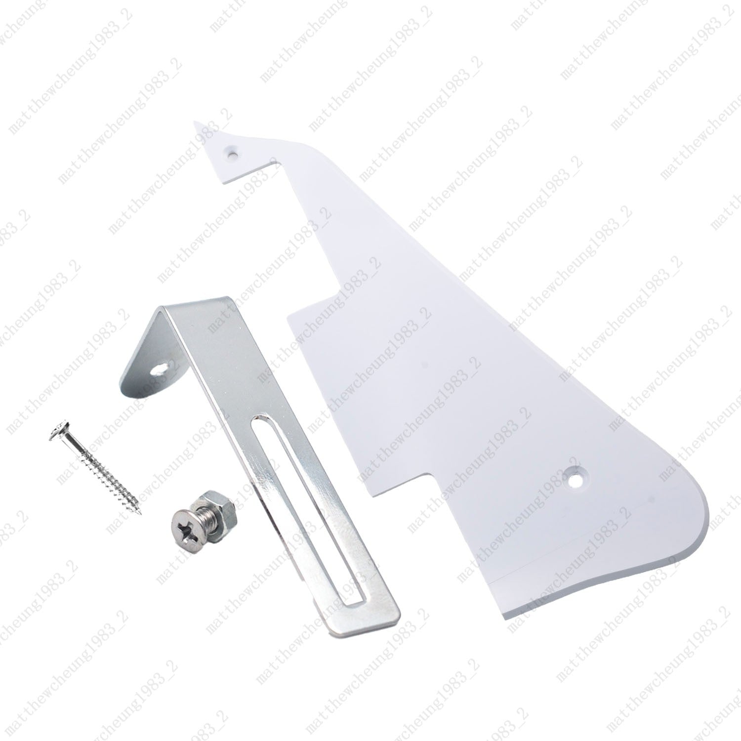 Multicolor Guitar Pickguard with Chrome Bracket Mounting Screws Set for Les Paul
