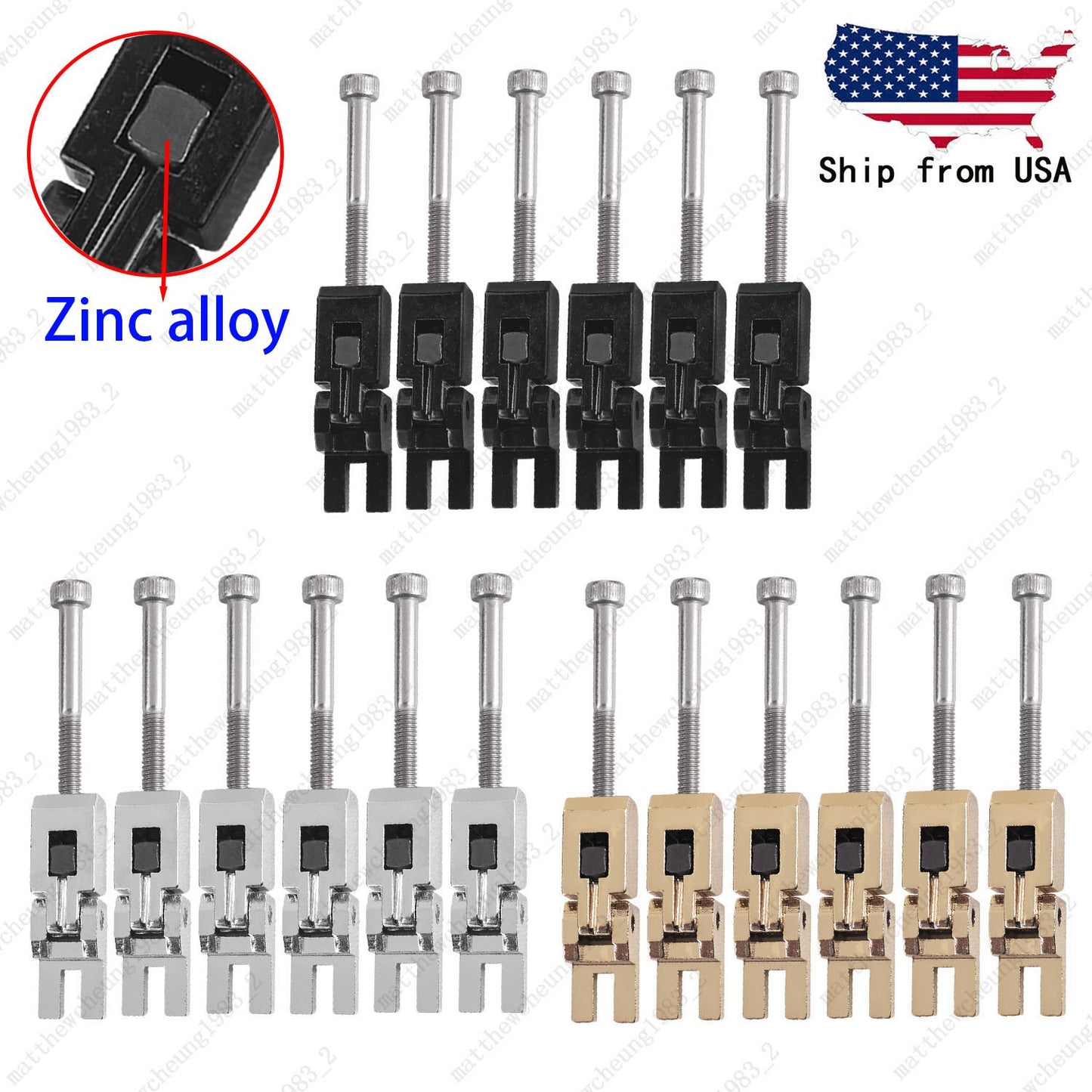 Tremolo Bridge Zinc Alloy Saddles Lock Block Replacement For Floyd Rose 3 Colors