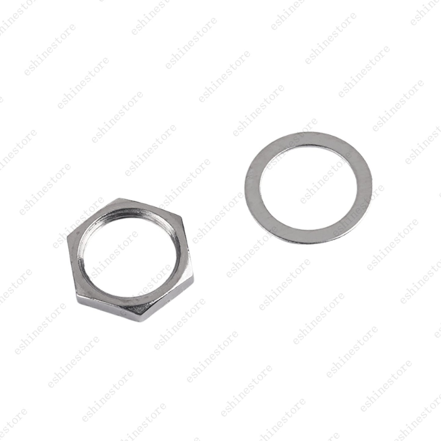 1/2/4pcs M12x0.75 Threaded Nut & Washer for Electric Guitar Bass Output Jack
