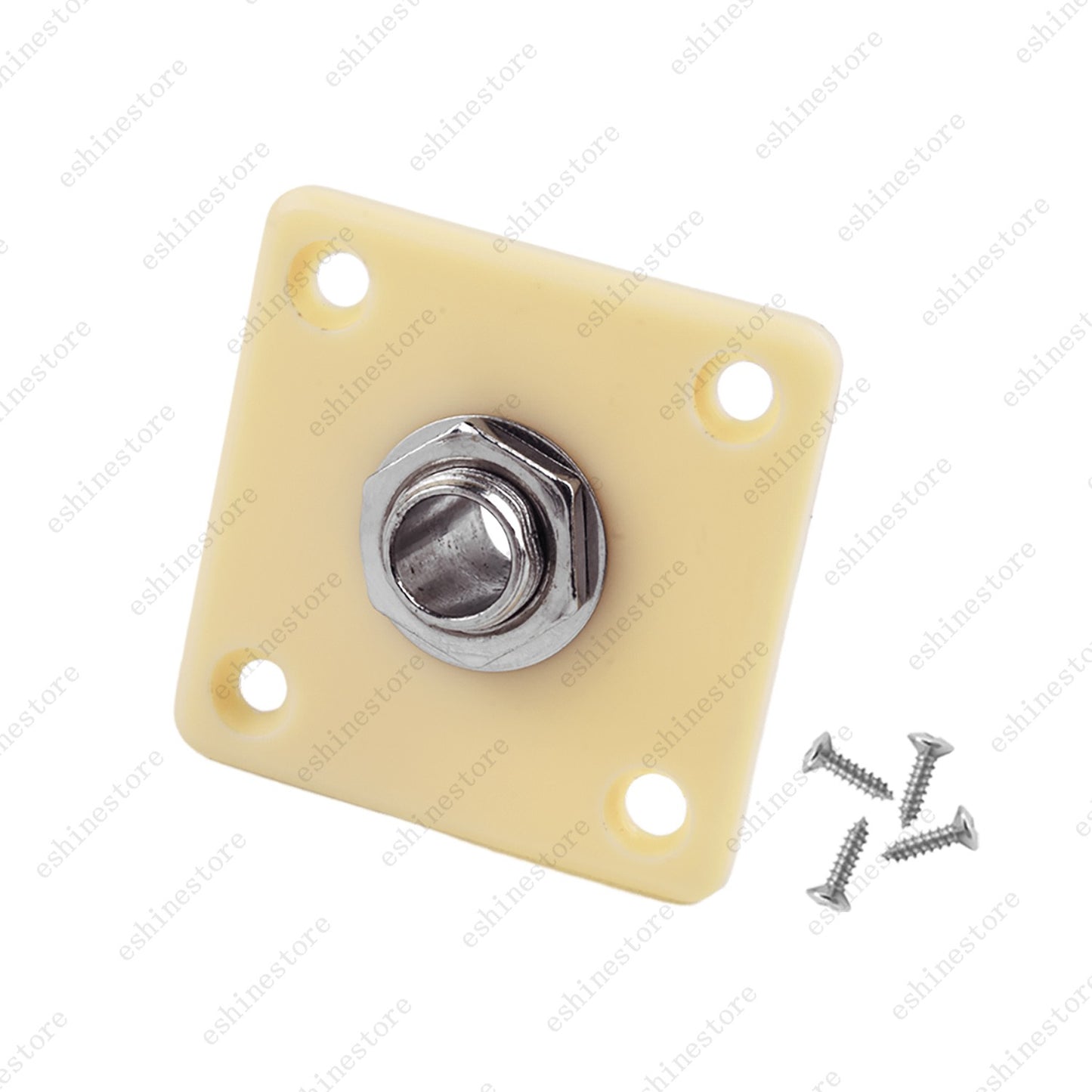 Electric Guitar Output/Input Jack Plate Square Socket with Screws For LP Epi