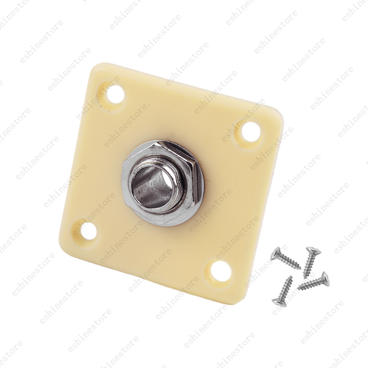 Electric Guitar Output/Input Jack Plate Square Socket with Screws For LP Epi