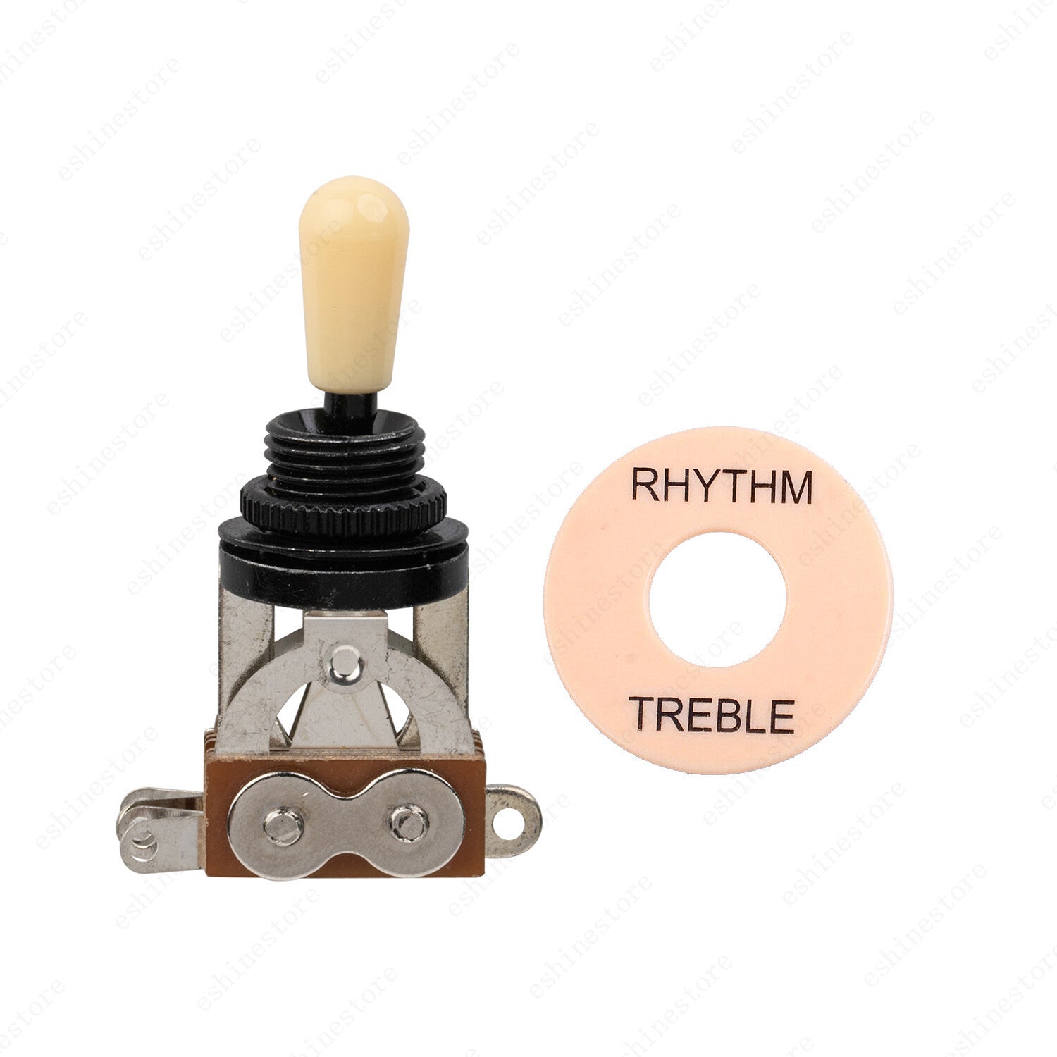 NEW BLACK 3-Way Toggle Switch & Plate For Gibson/Epiphone Les Paul Guitar