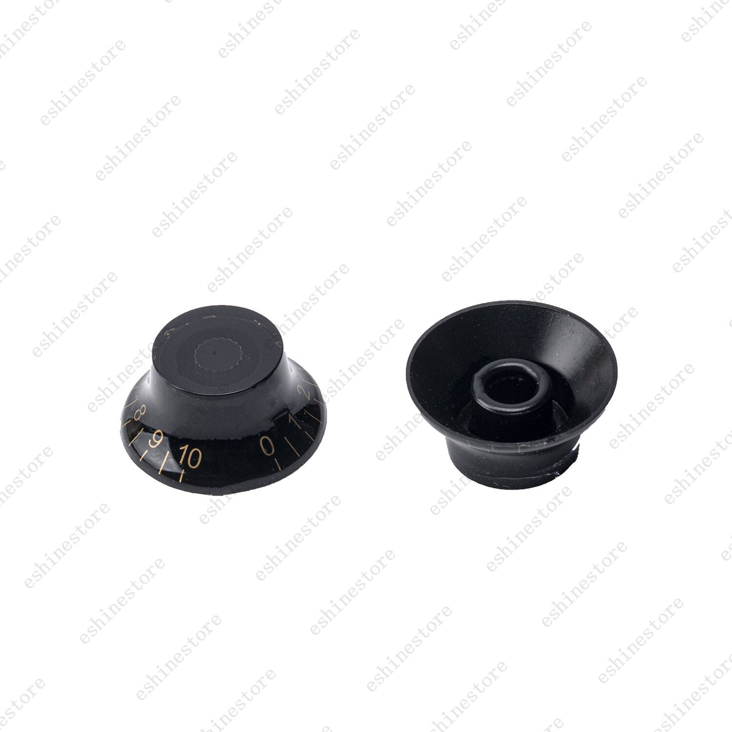4 Pcs Black LP Guitar Speed Knobs Top Hat Bell Knobs For SG Les Paul Guitar
