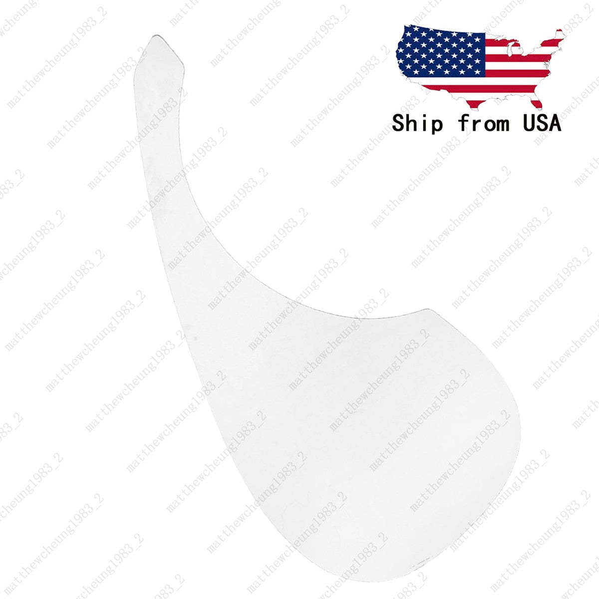 Guitar Pickguard Left Handed Self Adhesive for 40/41" Acoustic Guitar Tansparent