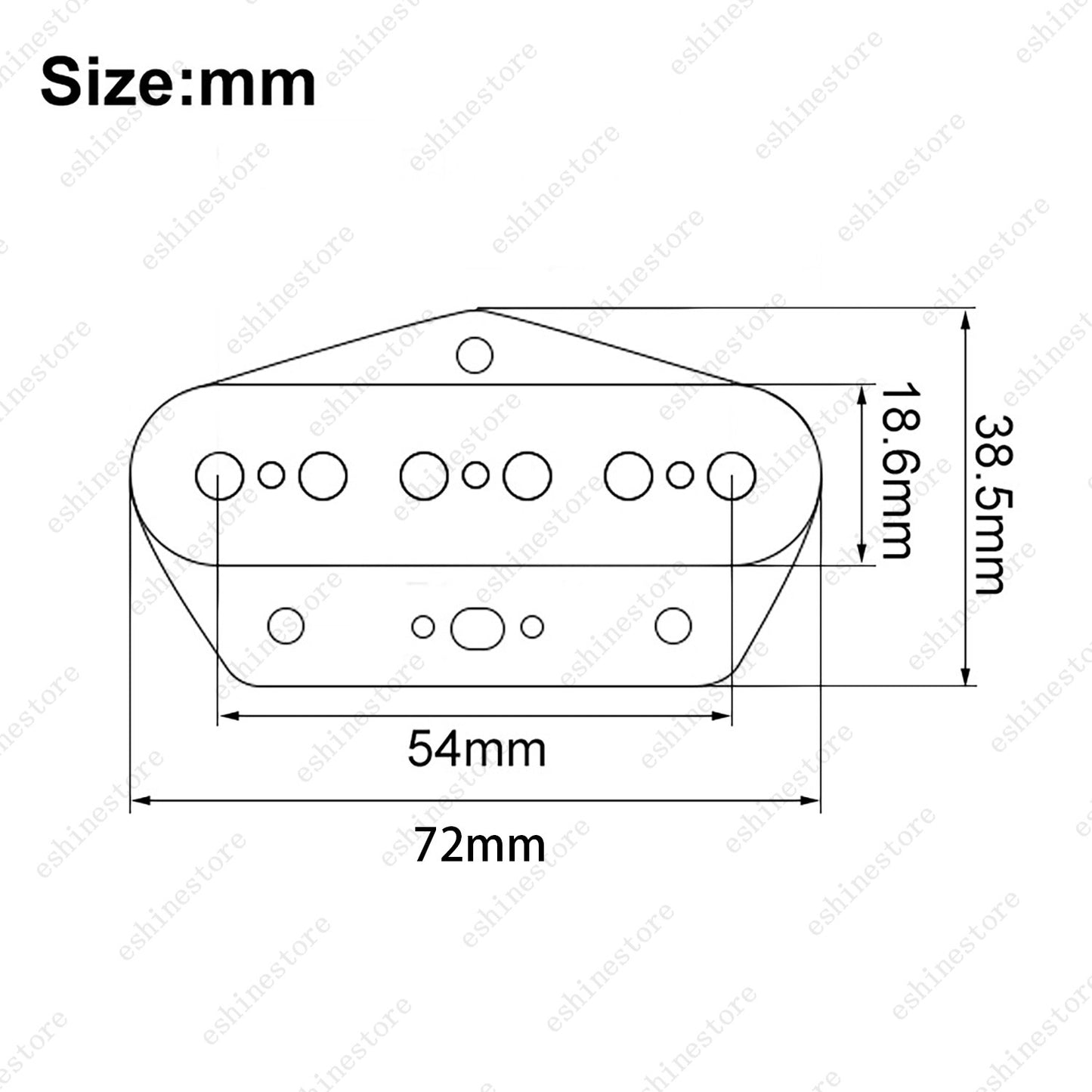 Electric Guitar Vintage Alnico5 Magnet Single Coil Bridge Pickup 6.5K for TELE