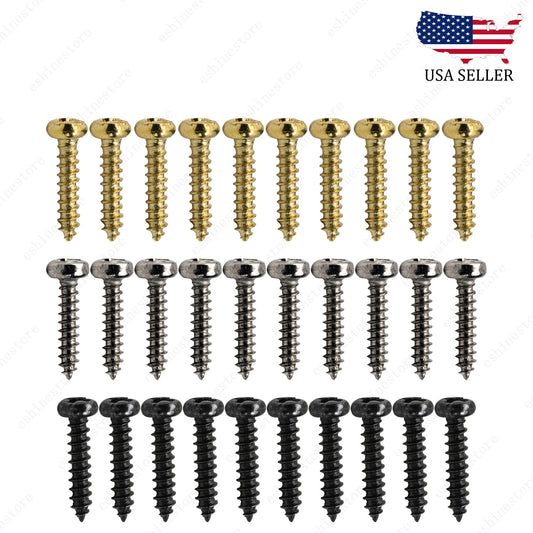 10 Pcs Tuning Peg Tuning Key Screws Machine Heads Guitar Tuner Mounting Screws