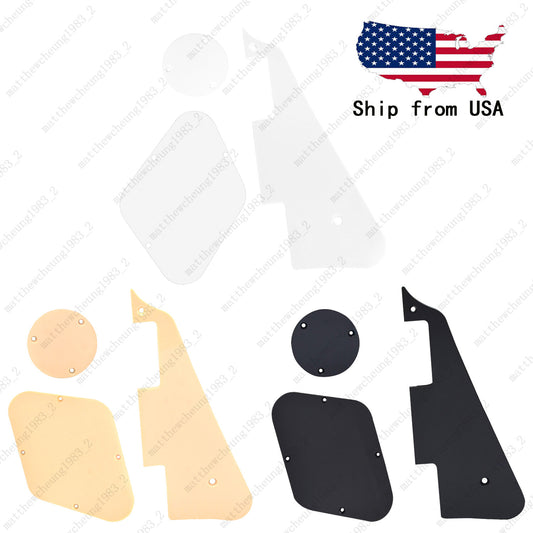 LP Pickguard Back Plate Switch Cavity Covers for Gibson Les Paul 3 Colors 1 Ply