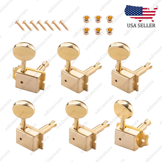Split Shaft 8mm Vintage Guitar Tuning Pegs Tuners Machine Heads For Strat Tele