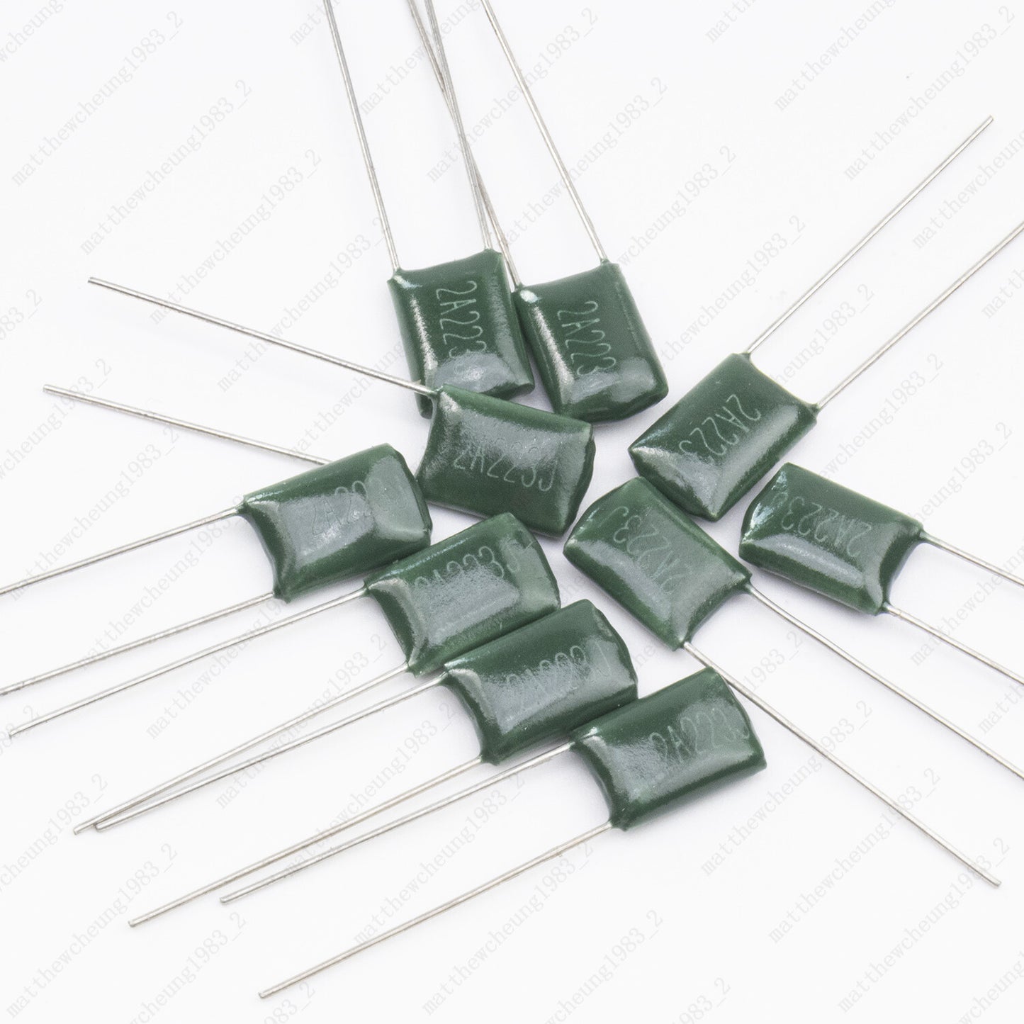 Set of 10 Polyester Film Capacitors .033/.068/.022/.047uf - 100v Guitar Tone