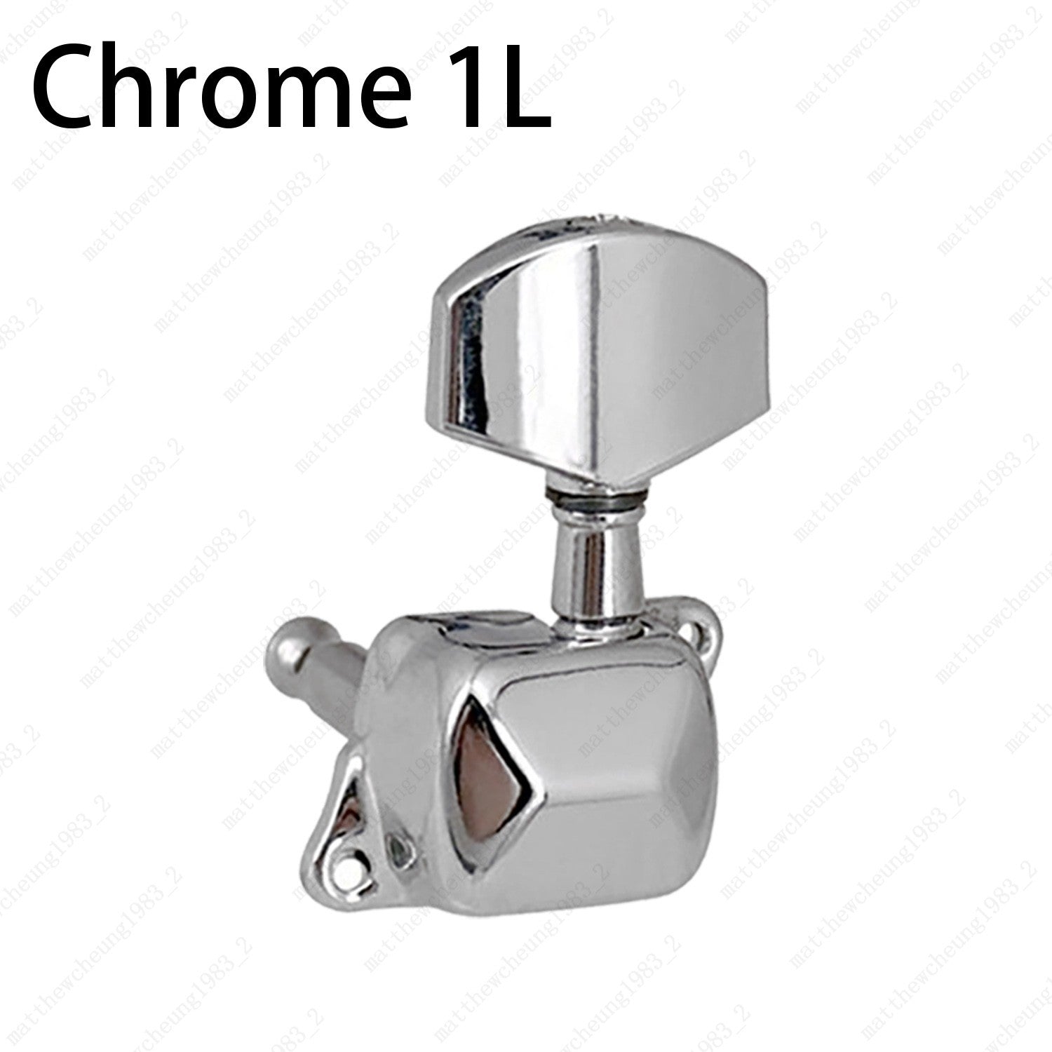 Semi-Closed Guitar Machine Heads Tuners 1:15 Ratio for Acoustic Guitar - Chrome