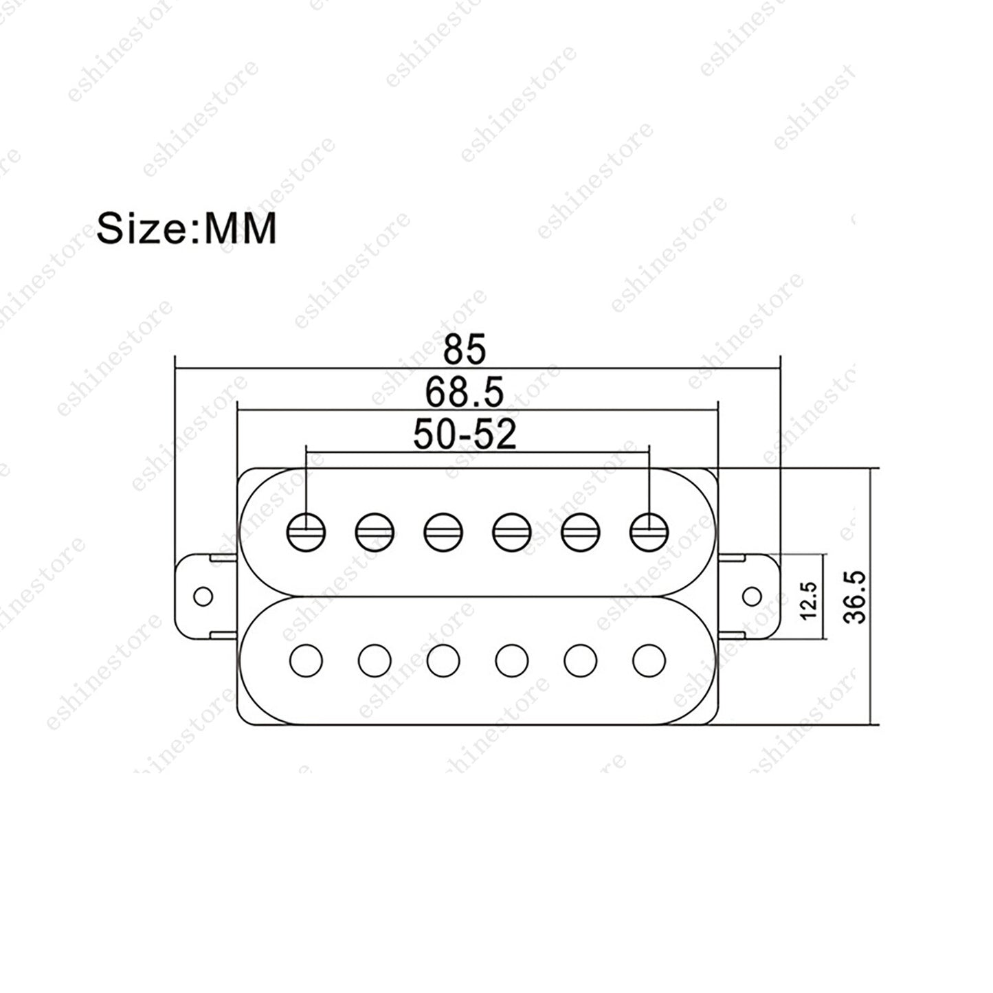 12 Color Humbucker Guitar DIY Kit Pickup Bobbin/Ceramic Bar/Cable/Baseplate