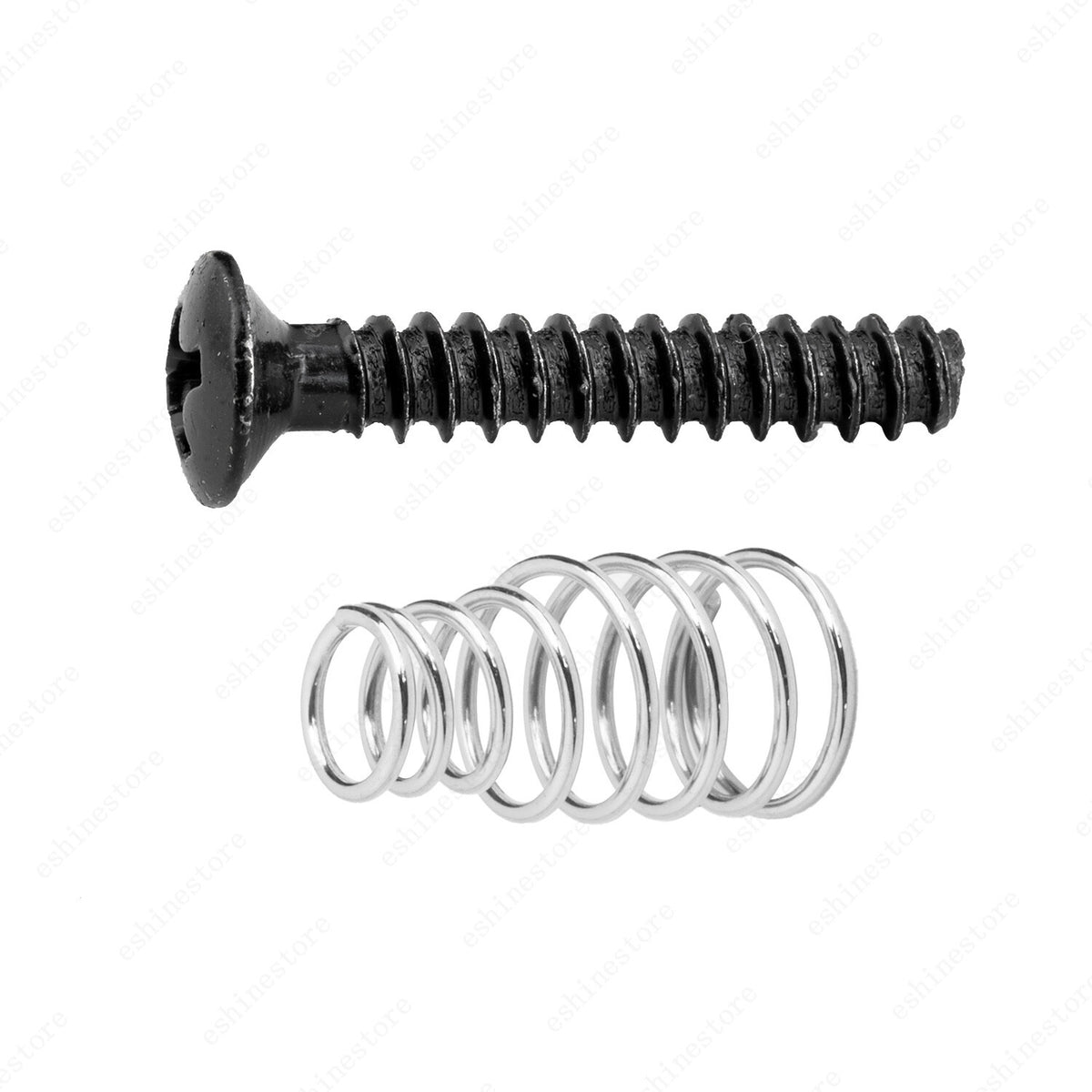 6x Single coil pickup mounting Countersunk Head Screws & Springs MulitColors