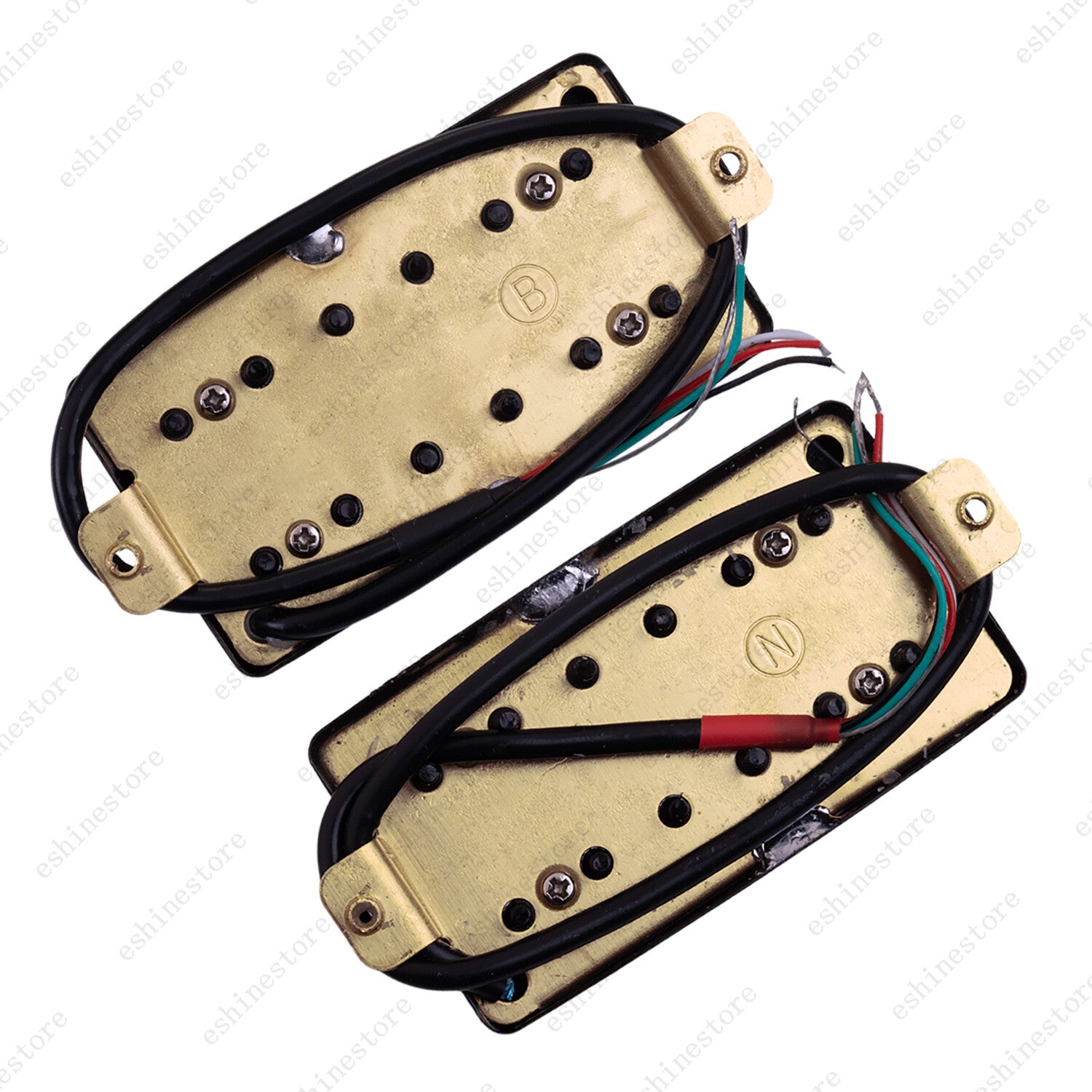 Wide Range Style Ceramic Humbucker Pkckup Neck Bridge 4 Wire For Tele 72