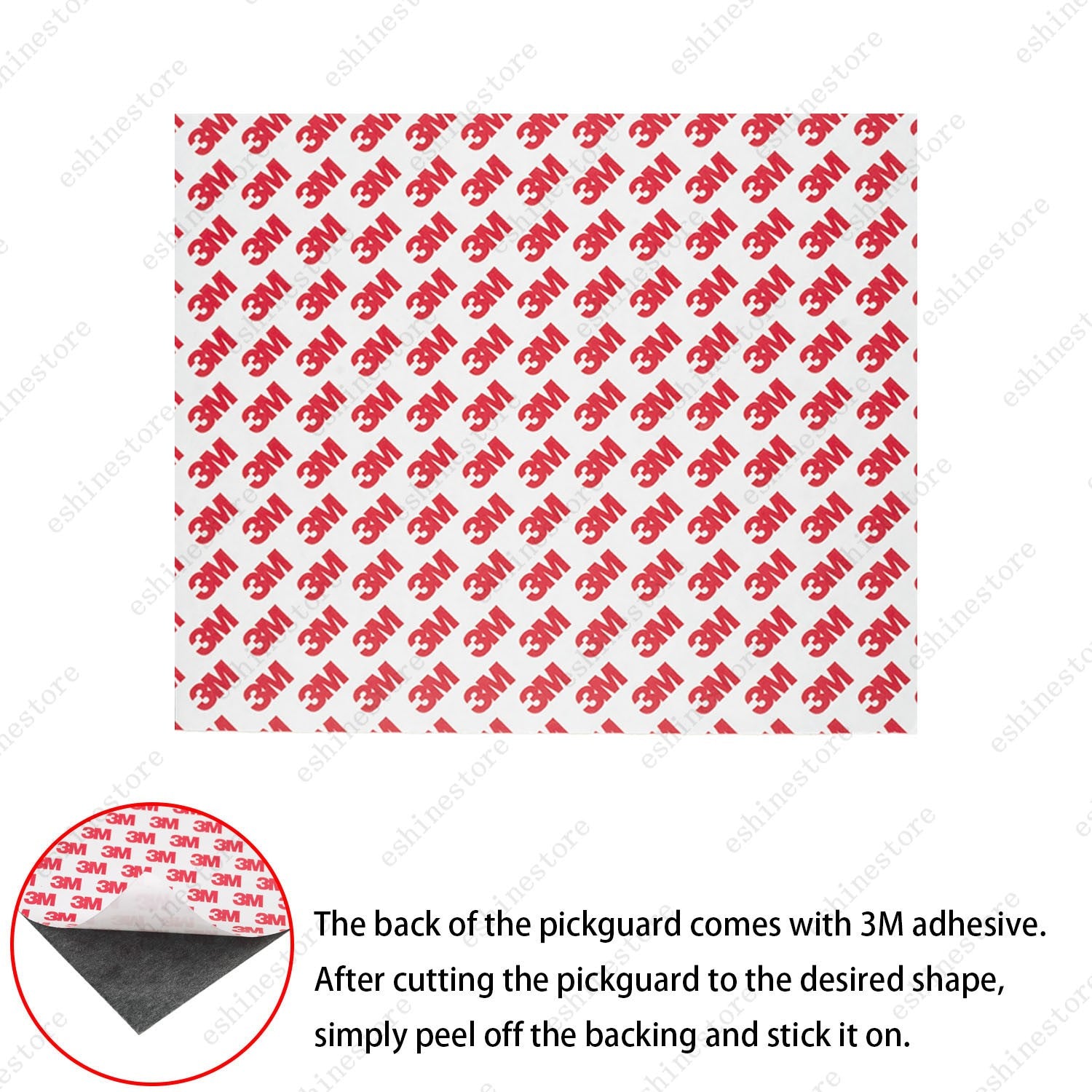 200x170mm Acoustic Guitar Pickguard Blank DIY Sheet Scratch Plate Self-Adhesive