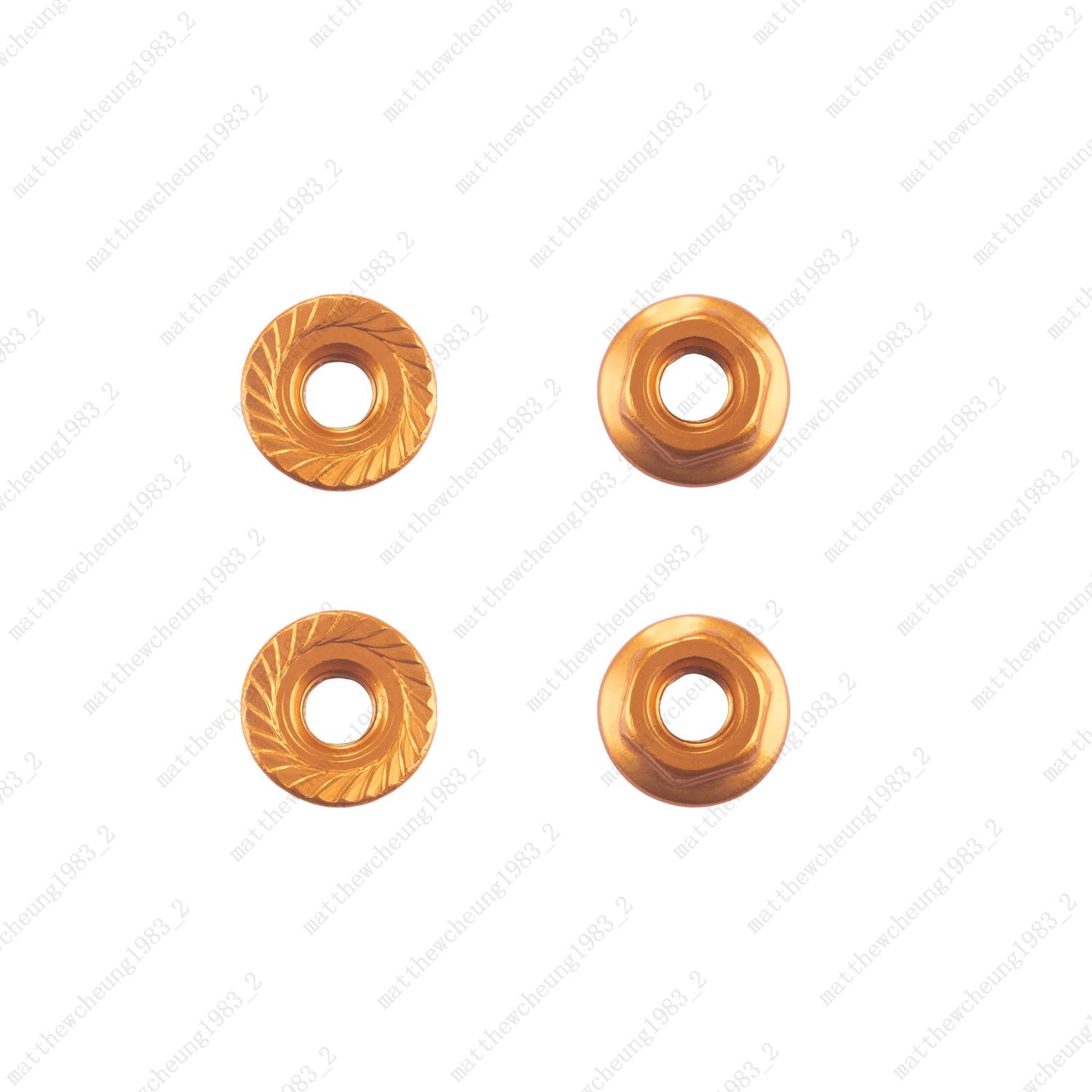 4pcs 8-Color M4 Flange Nuts - 1:10 RC Car Premium Upgrade Replacement