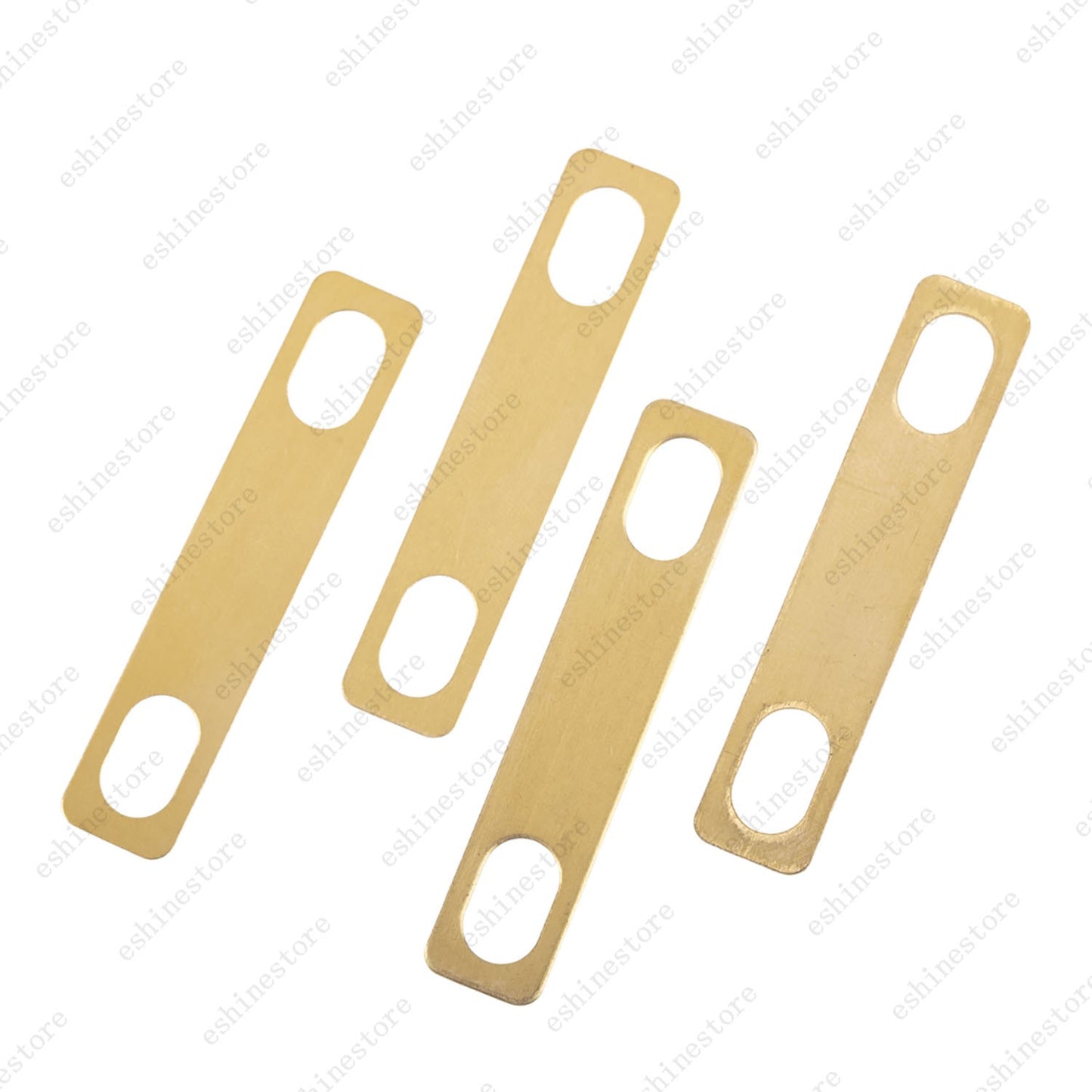 4pcs Guitar Neck Shims Brass (2pcs 0.2mm, 1pcs 0.5mm, 1pc 1mm) for ST/Strat Tele