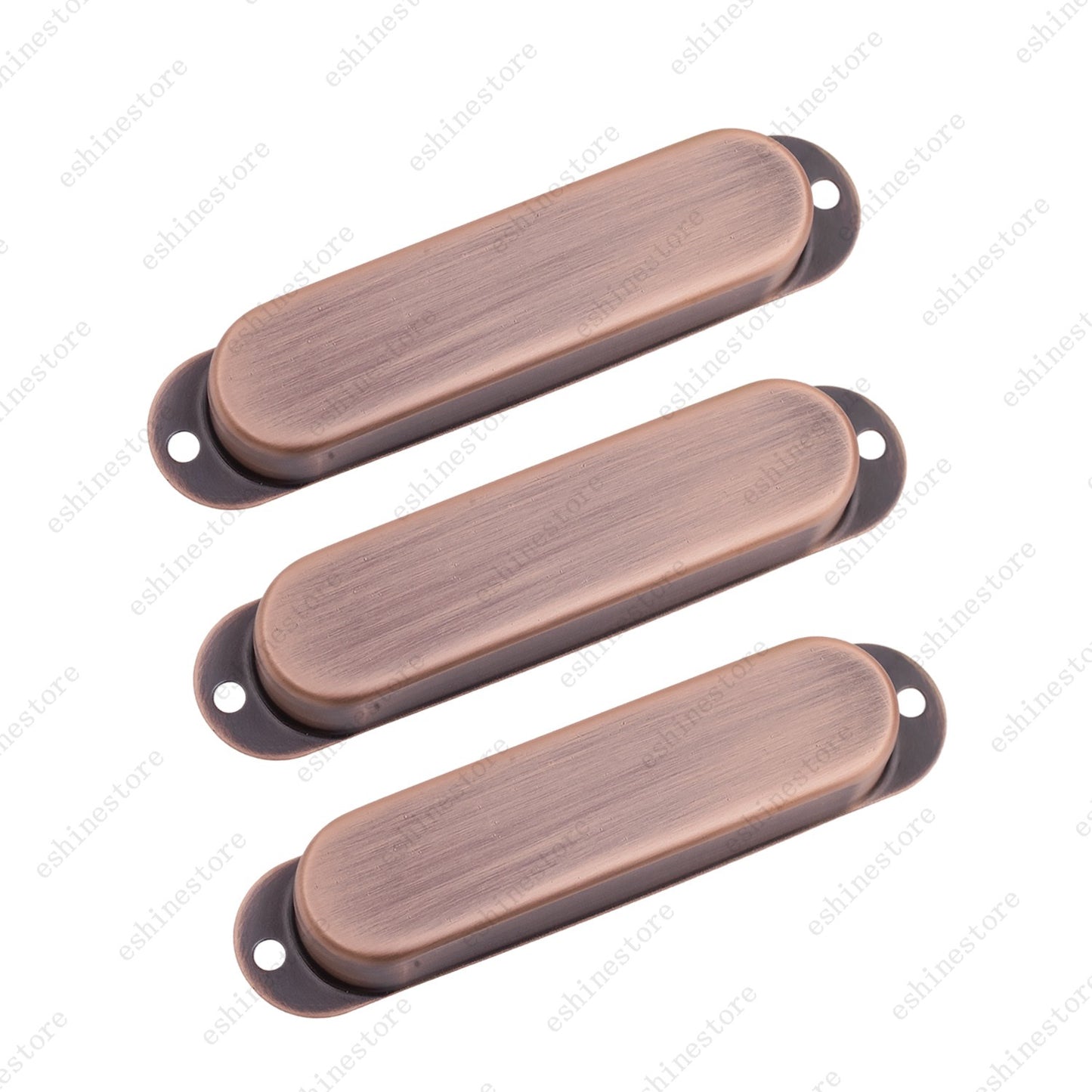 1/2/3 Pcs Metal Style Single Coil Guitar Pickup Cover No hole Brass For Strat