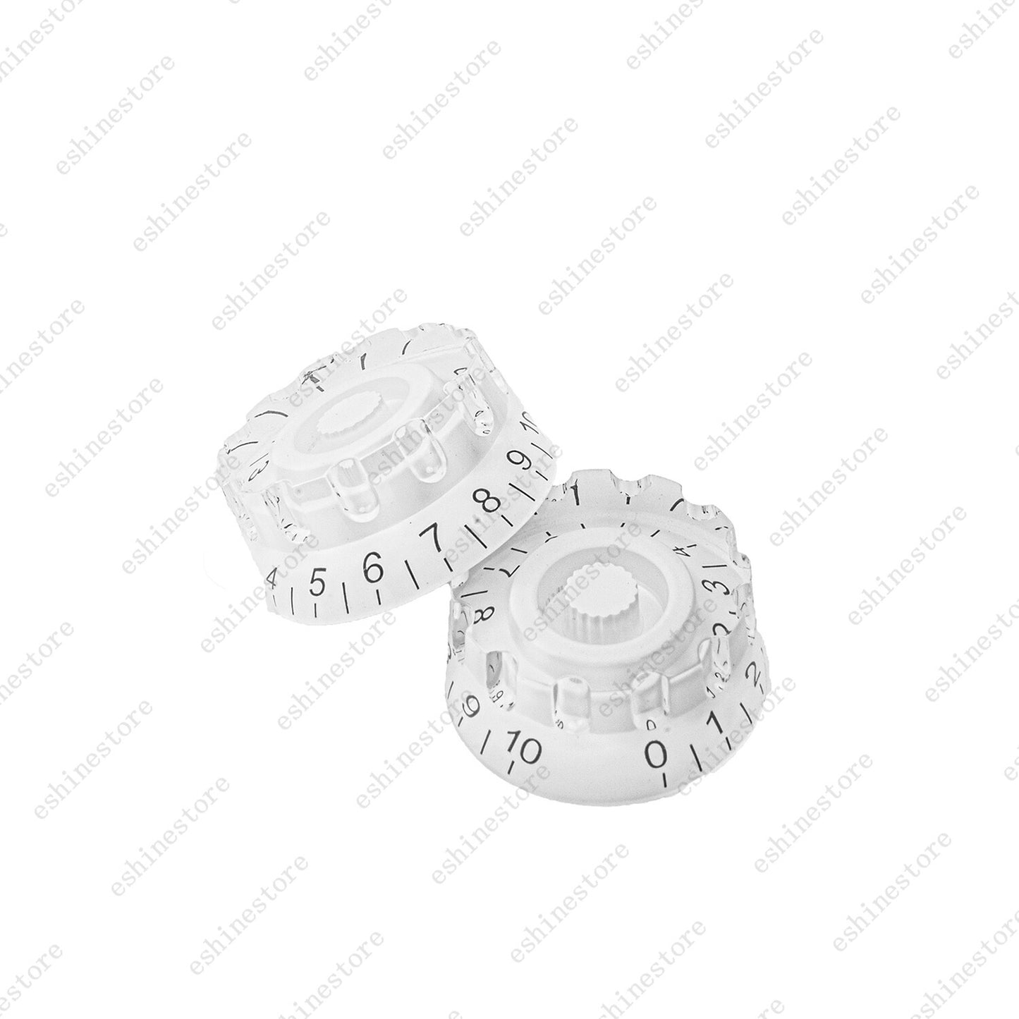 4x White LP Guitar Knurled Control Knobs Speed Metric Knob For Les Paul SG
