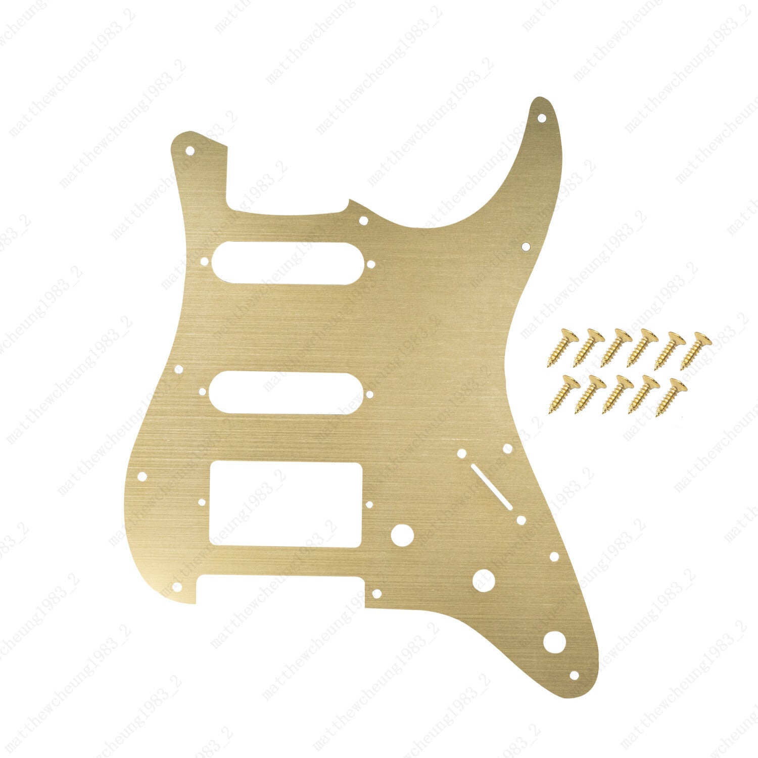 11 Hole HSS Metal Guitar Pickguard Aluminum For ST Strat Electric guitar 5 color