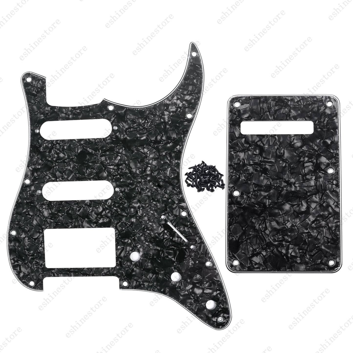 11 Hole SSH 3 Ply Guitar Pickguard & Back Plate For USA MIM FENDER Strat