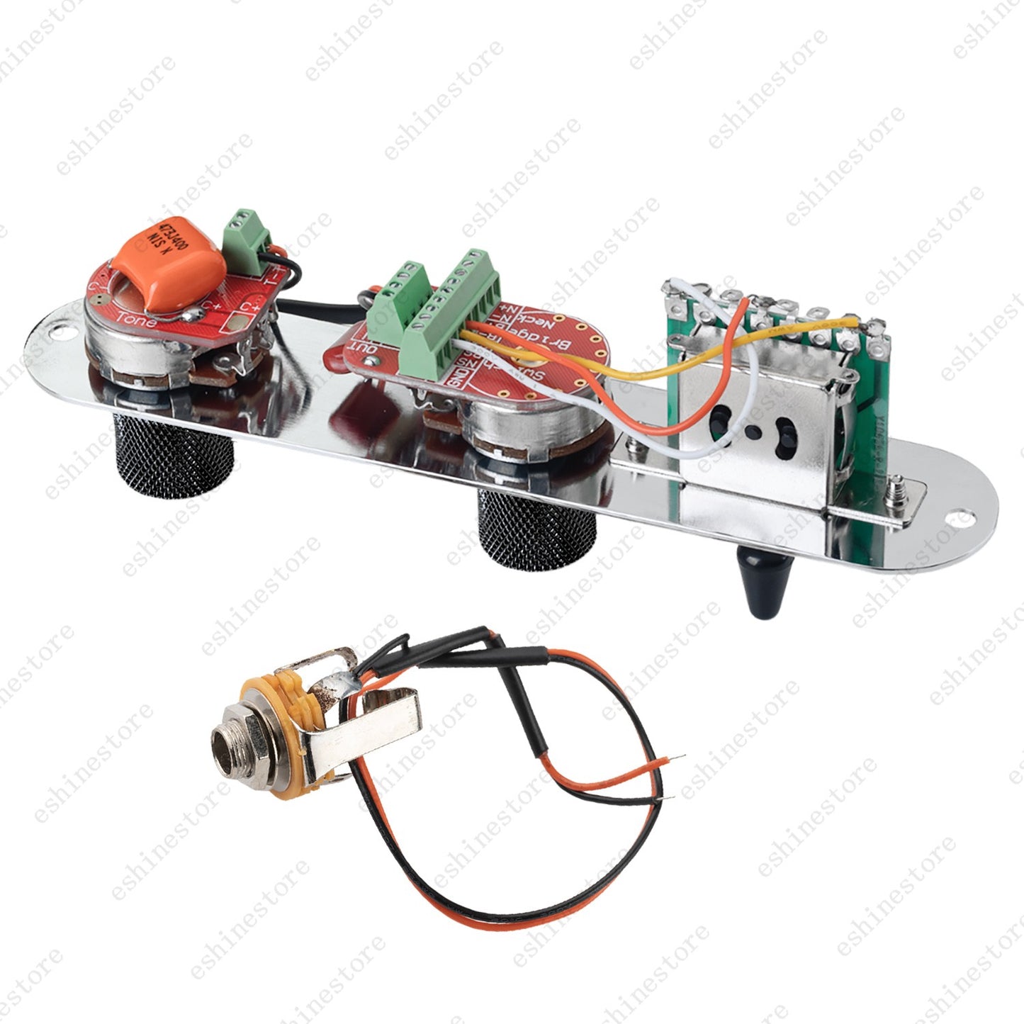 Solderless Loaded Control Plate Pre-Wired 3-Way Switch Wiring Harness for Tele