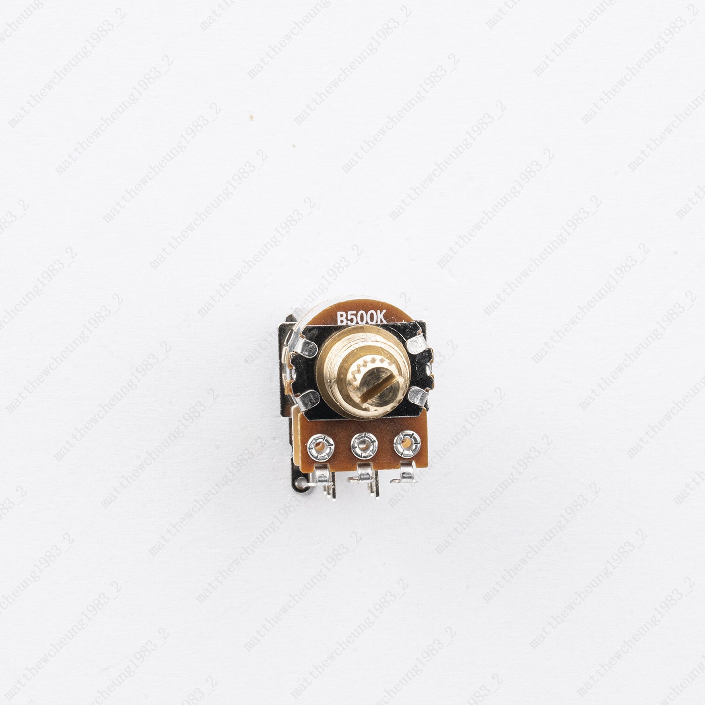 Full Brass Short Shaft Pot Push-Push Switch A250K/B250K/A500K/B500K 4 PCS