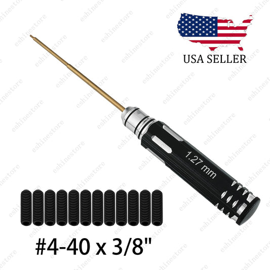 12pcs Alloy Steel #4-40 x 3/8" Saddle Screws w/ Hex Wrench for US MIA Fender ST