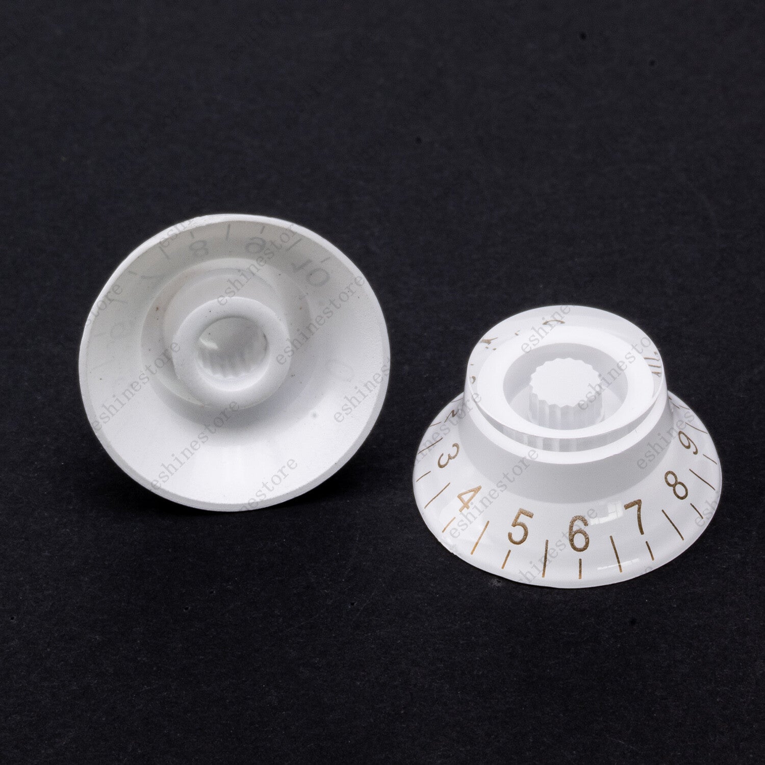 4x Guitar Bell Knobs 18 Fine Spline Top Hat 50s Knobs for SG Les Paul Guitar