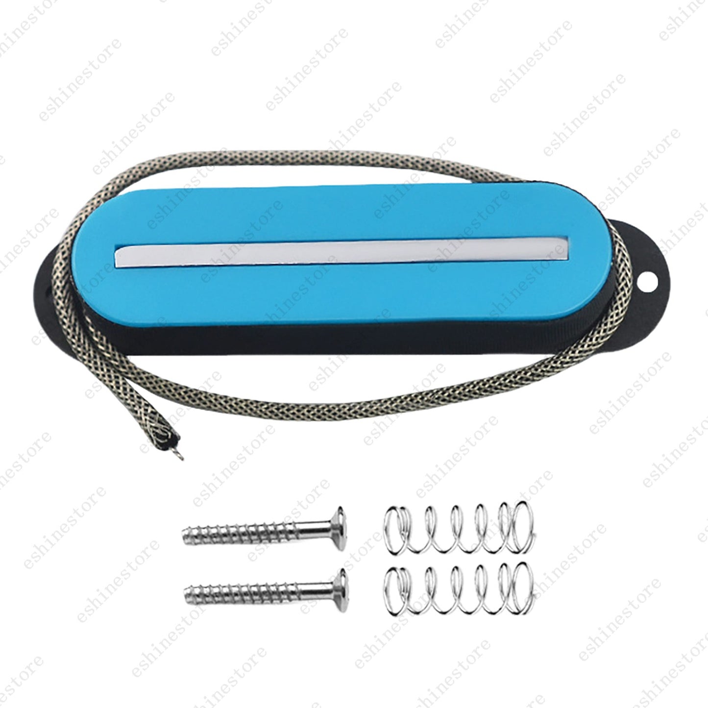 Single Coil Ceramic Metal Braided wire Single Blade Guitar Pickup For Strat