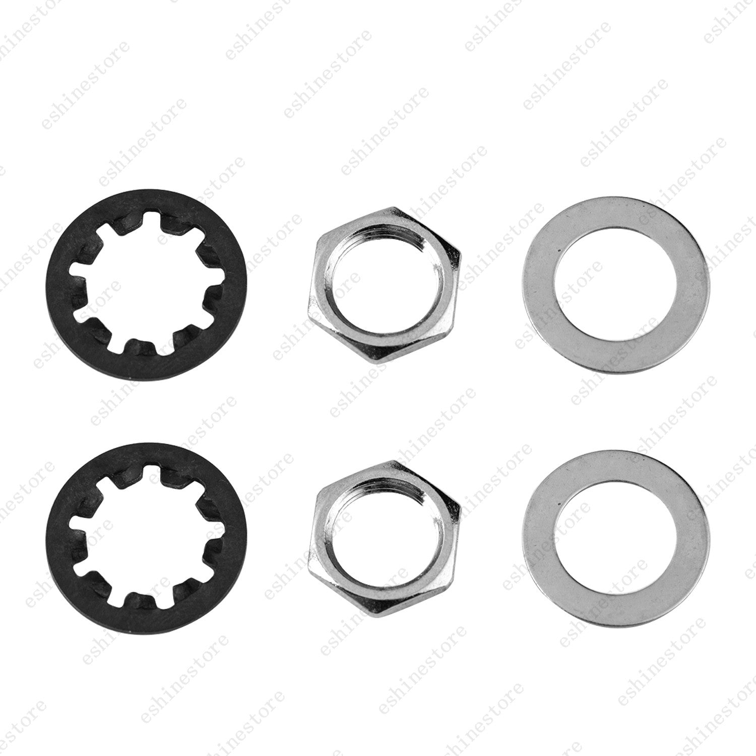 1/2/4pcs Guitar Nuts, Washers and Lock Washers for CTS Pots & Switchcraft Jacks