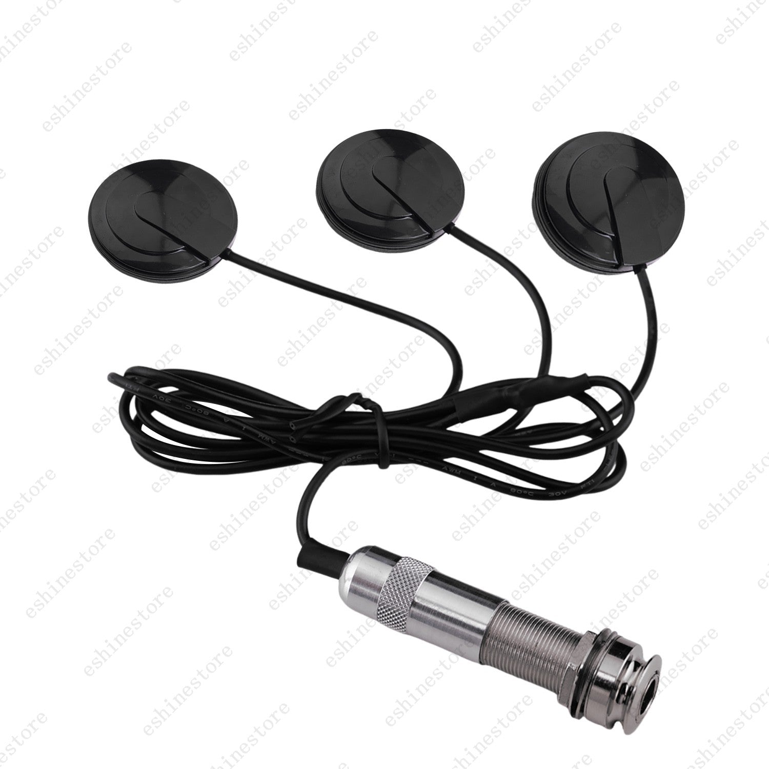 3-Head Piezo Pickup Transducer for Acoustic Guitar Ukulele Mandolin Instruments